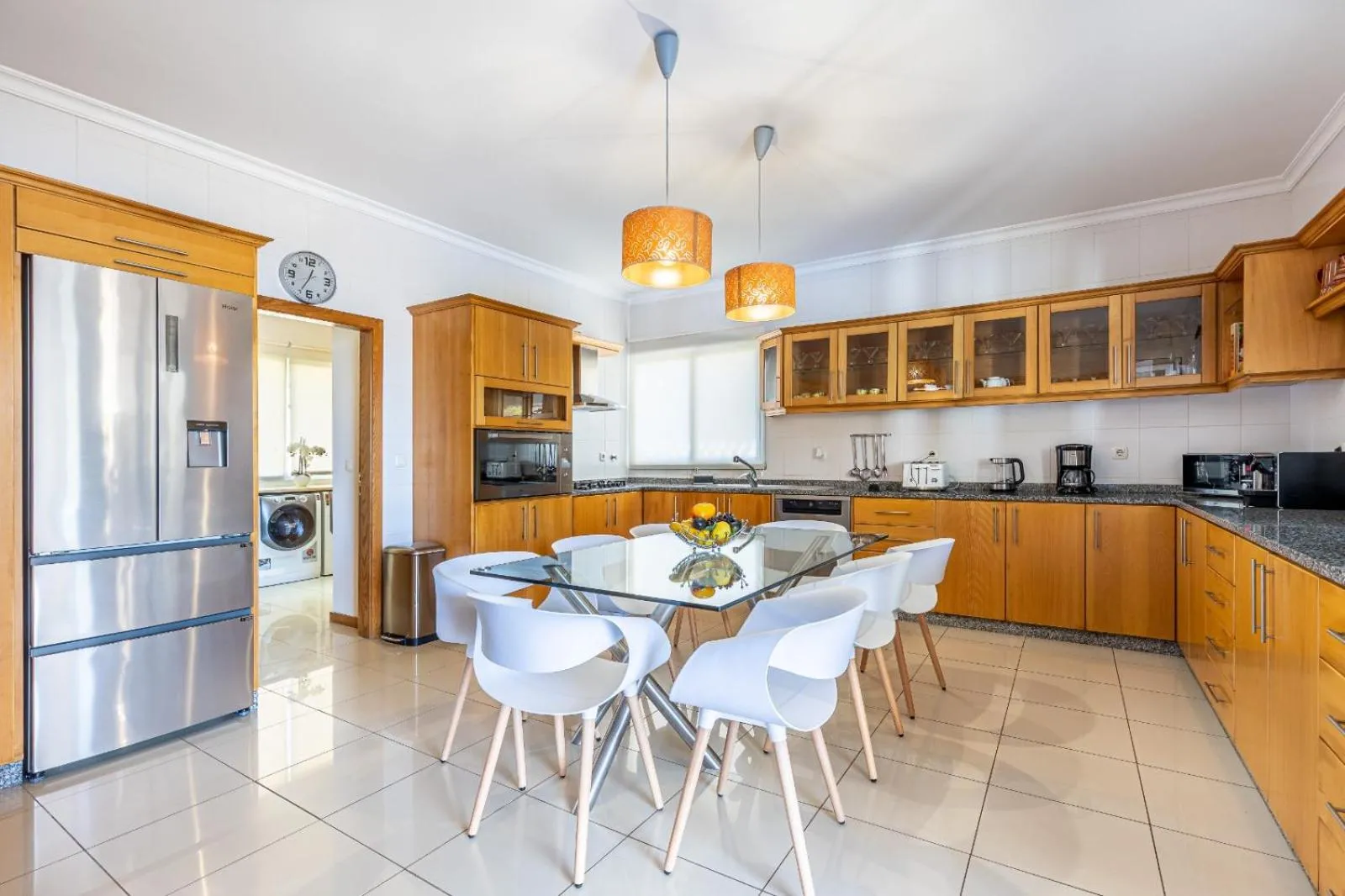 Coffee/tea facilities in Luxury villa with private heated pool, garden and views of the sea and mountains.