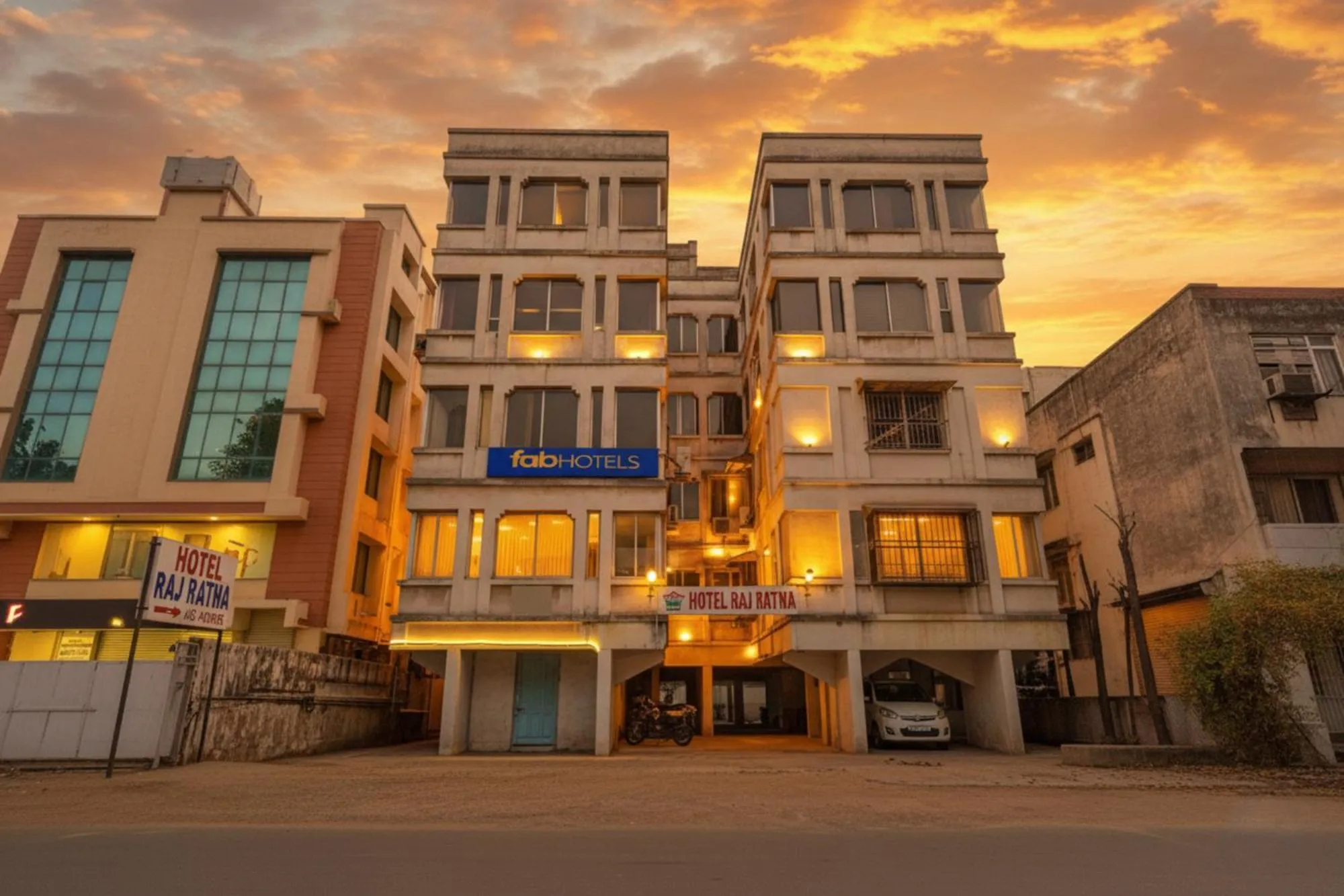 Property building in FabHotel Raj Ratna - Nr Ashram Road