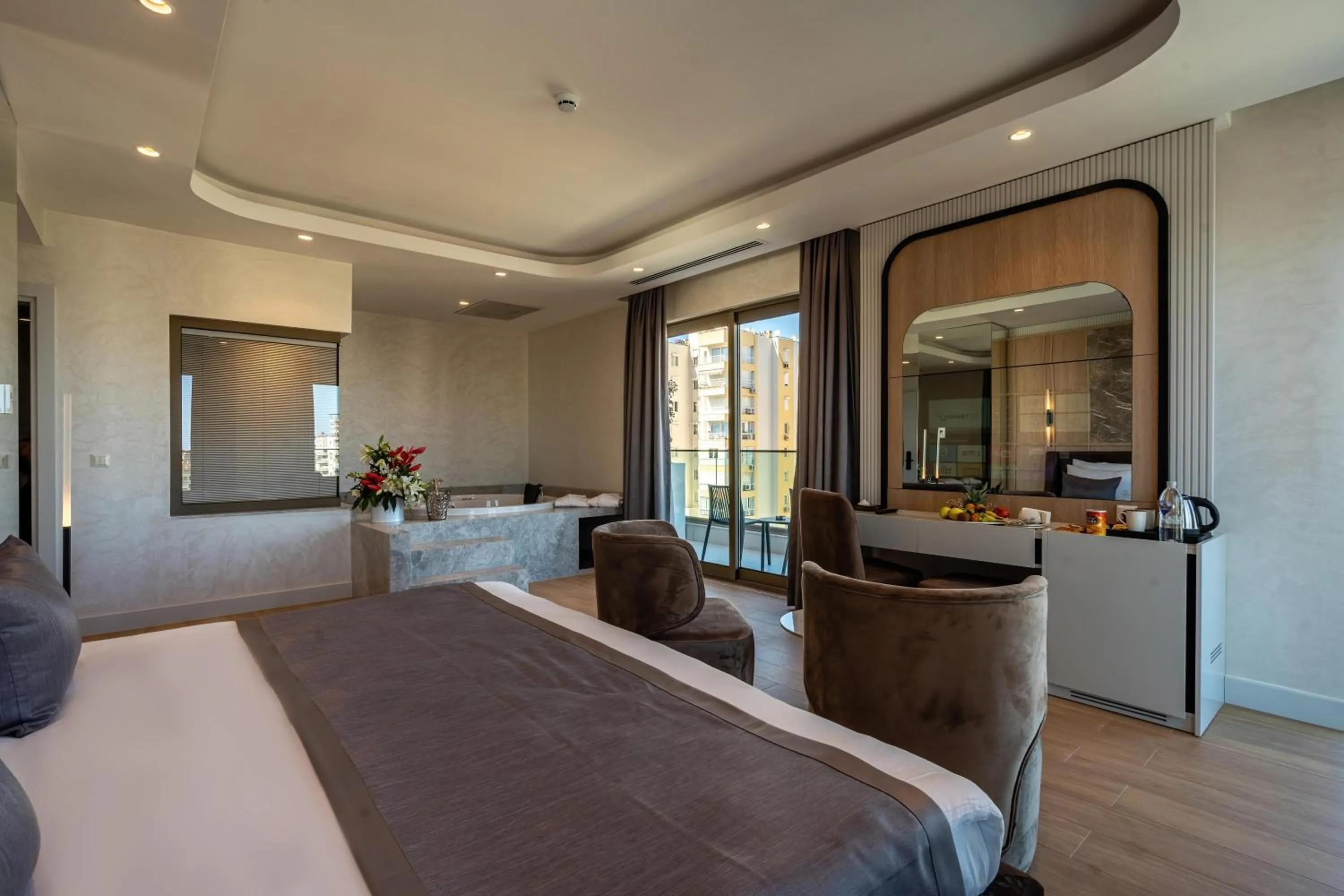 Bed in Awen Lara Hotel