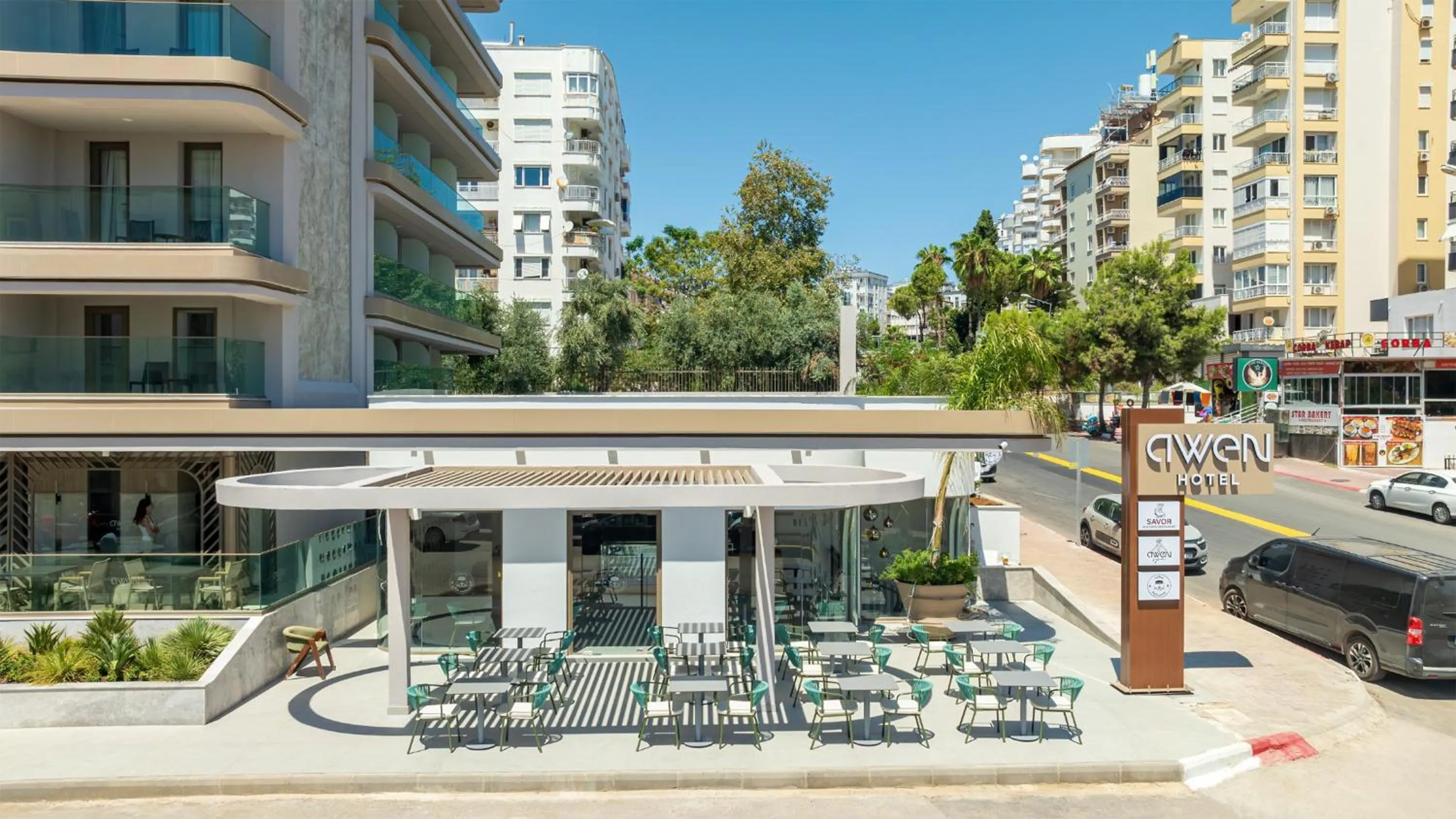 Property building in Awen Lara Hotel