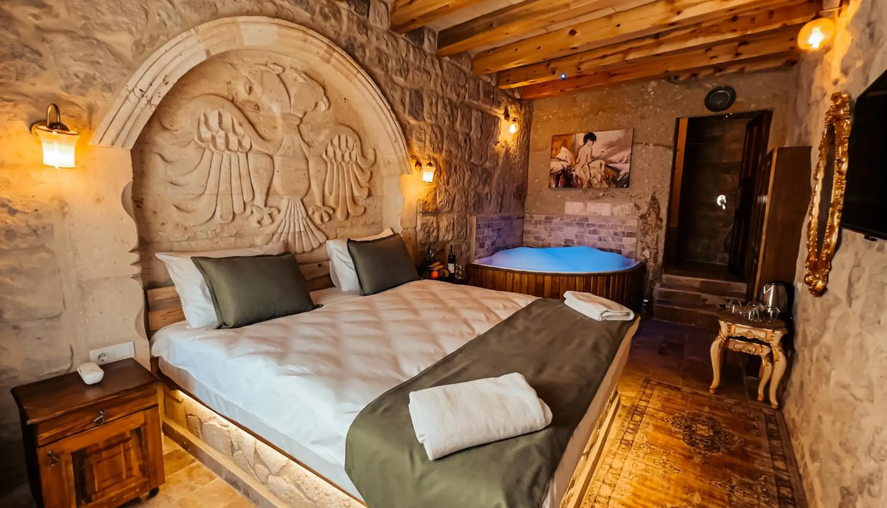 Double Room with Spa Bath in Bayar Cave Suites Special Class Double Room with Spa Bath in Bayar Cave Suites Special Class