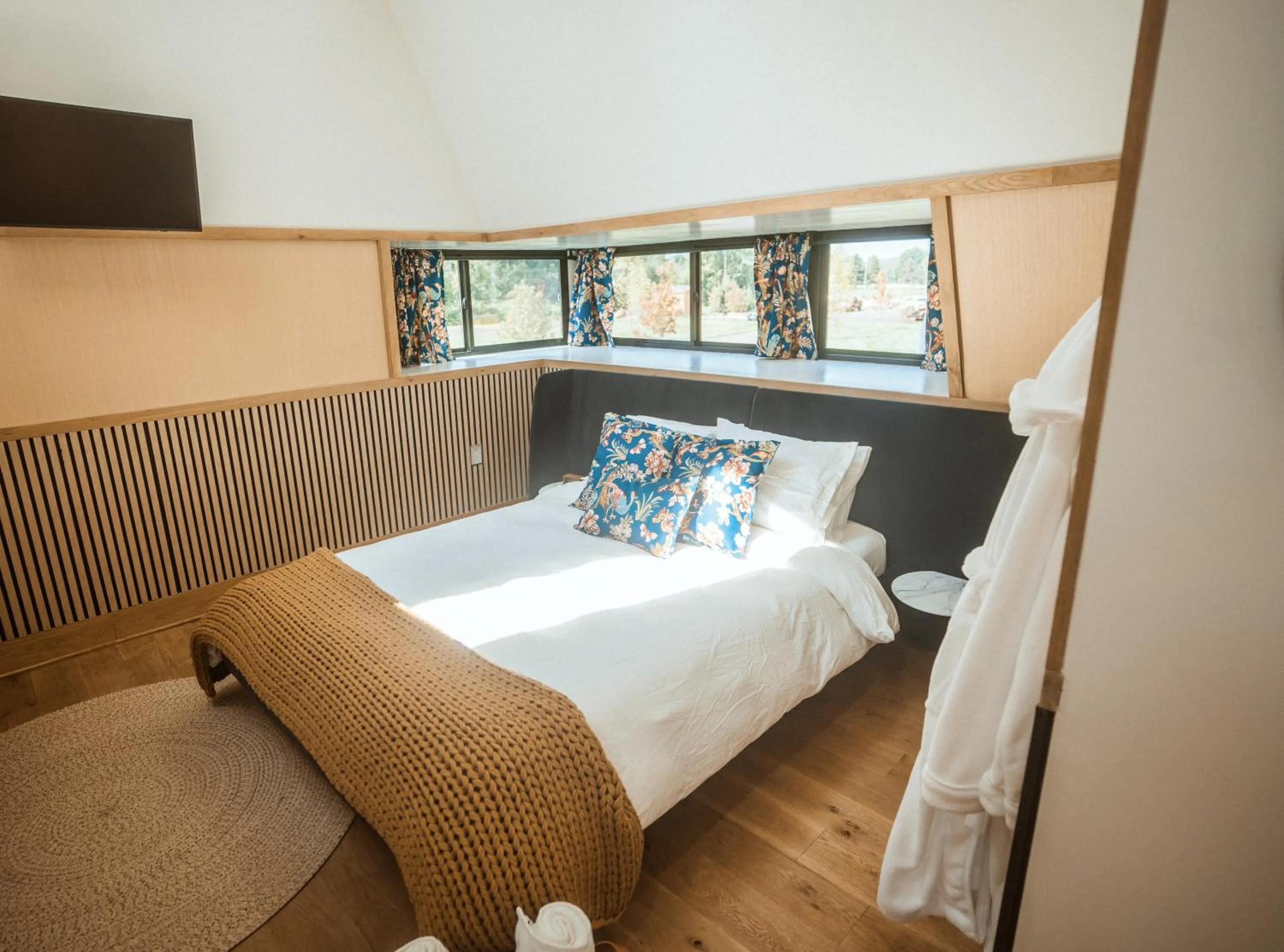 Bedroom, Bed in Finger Lakes Treehouse