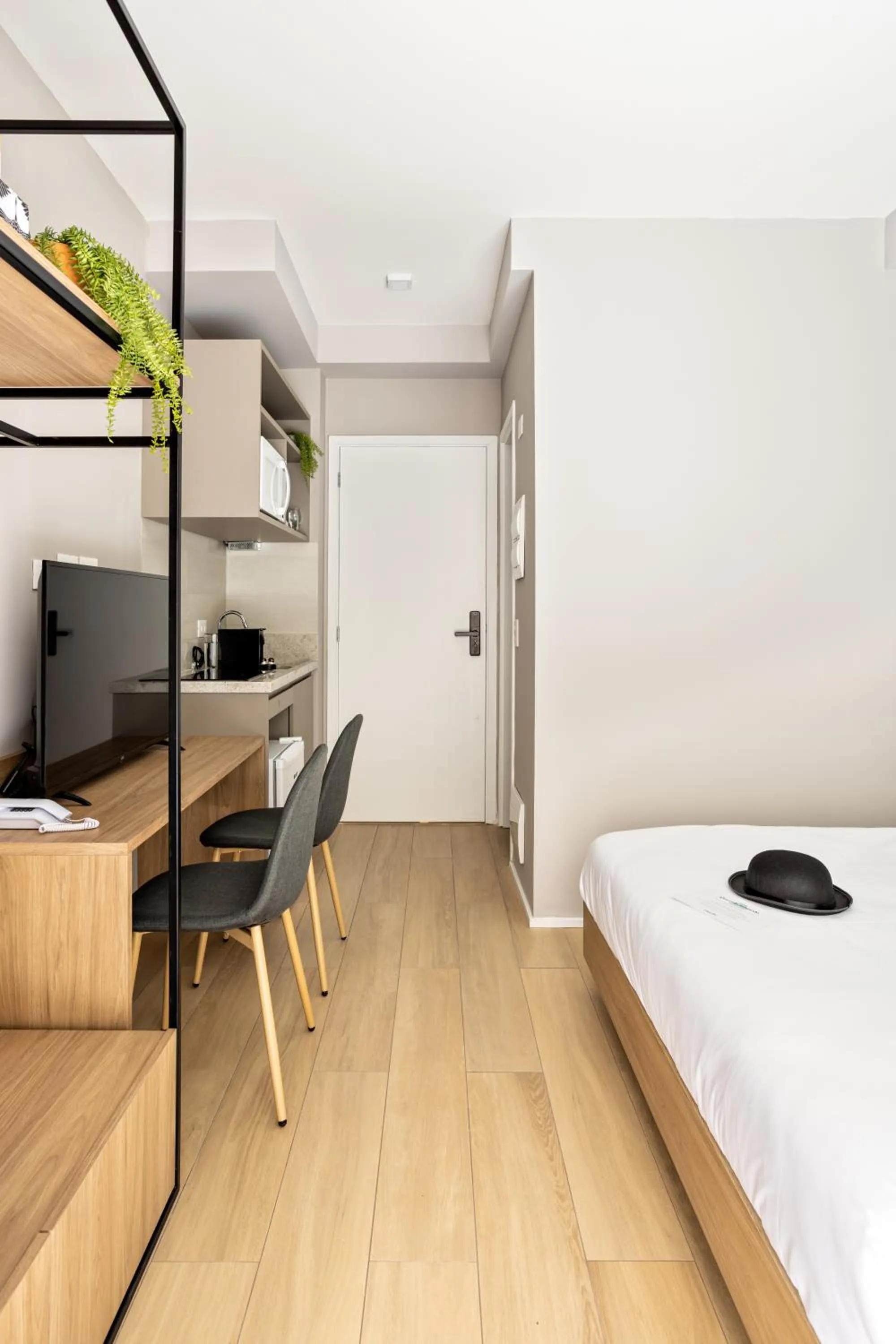 Coffee/tea facilities, Bed in Charlie Franca Jardim Paulista