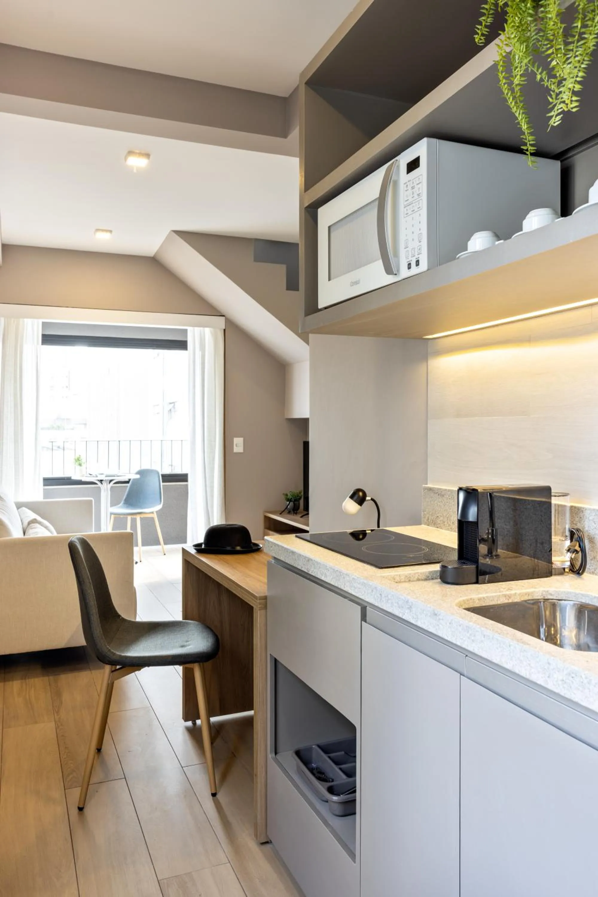 Kitchen or kitchenette in Charlie Franca Jardim Paulista