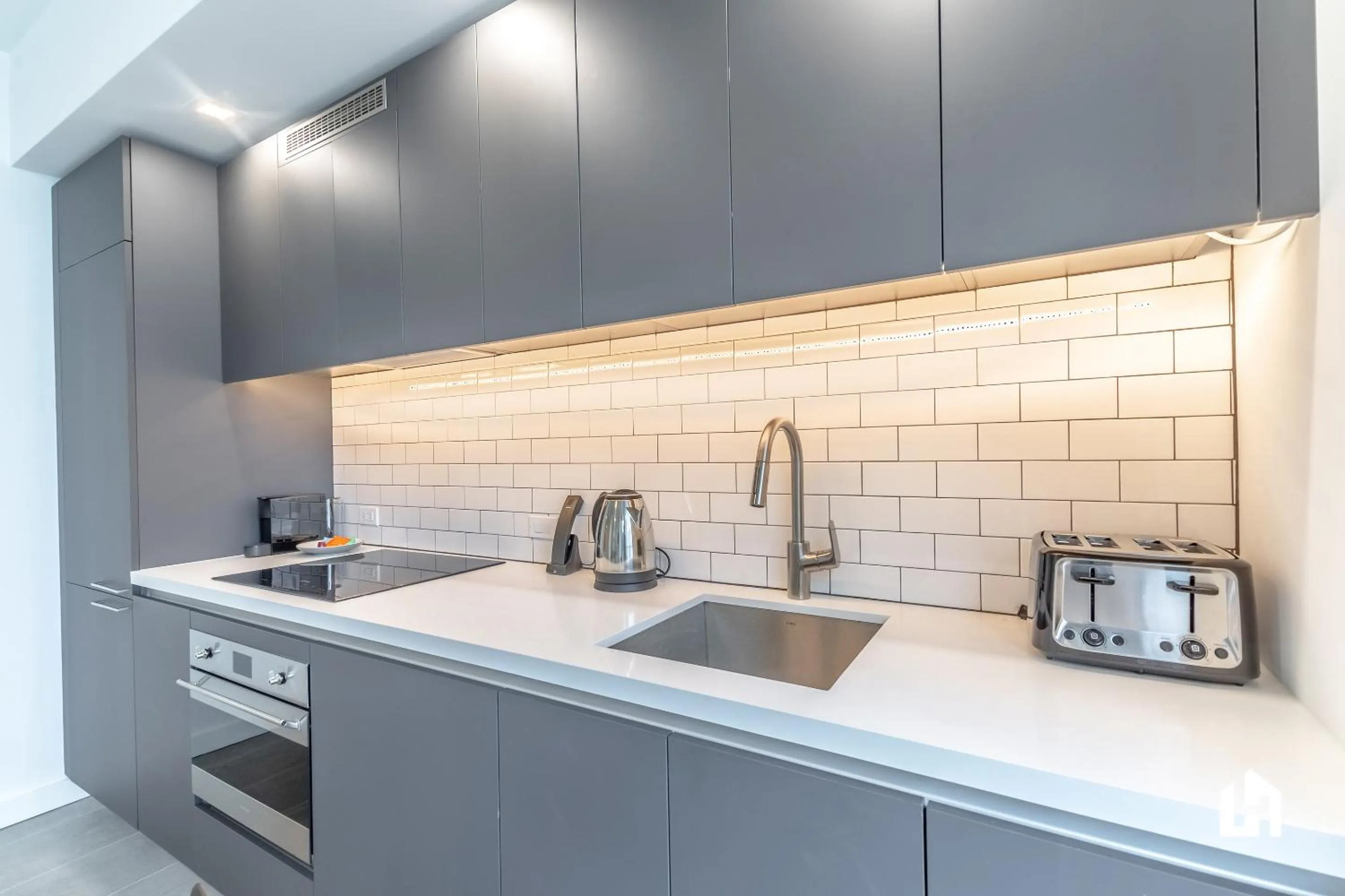 Kitchen or kitchenette in Downtown Miami Condos by Lua Host