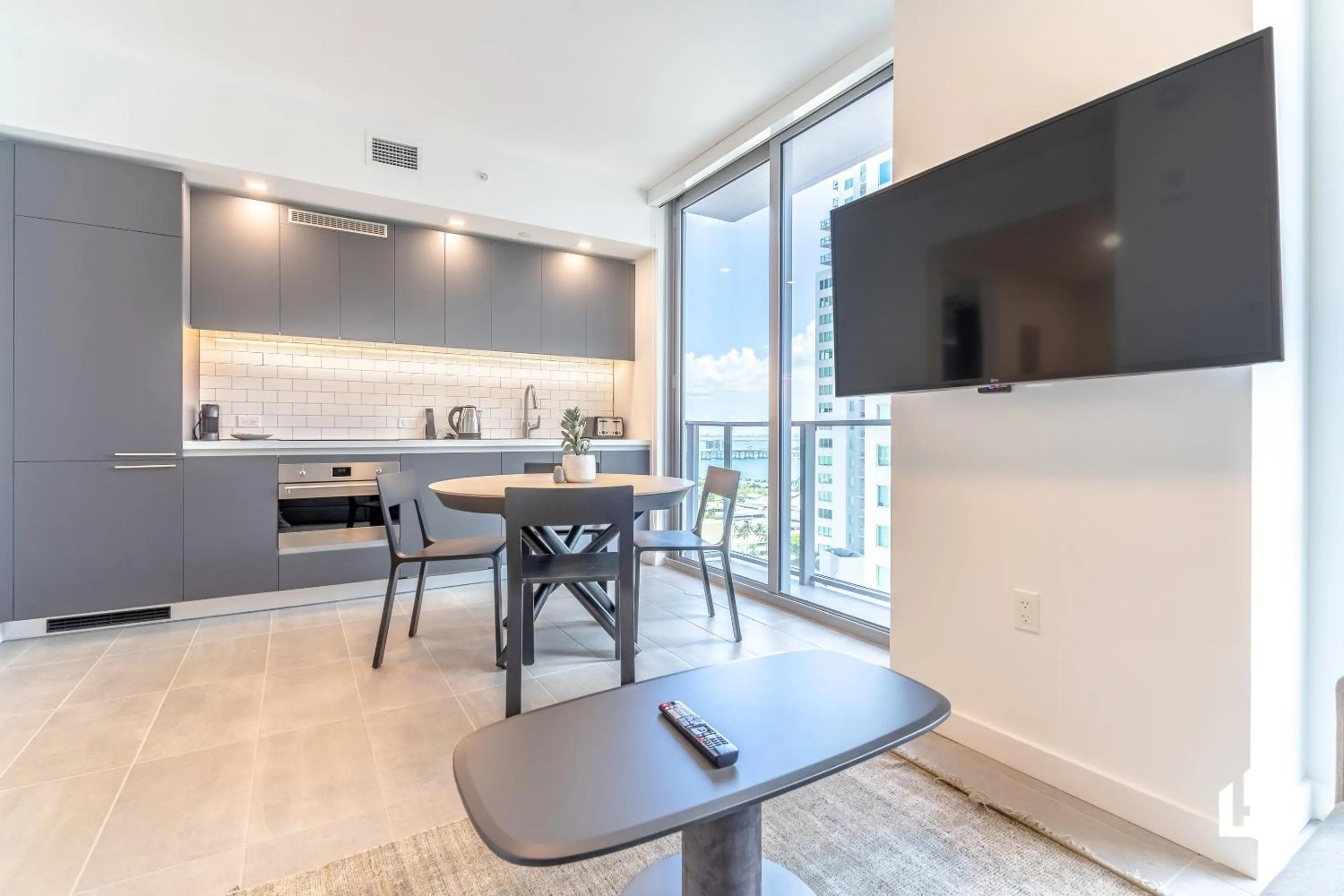 TV and multimedia in Downtown Miami Condos by Lua Host