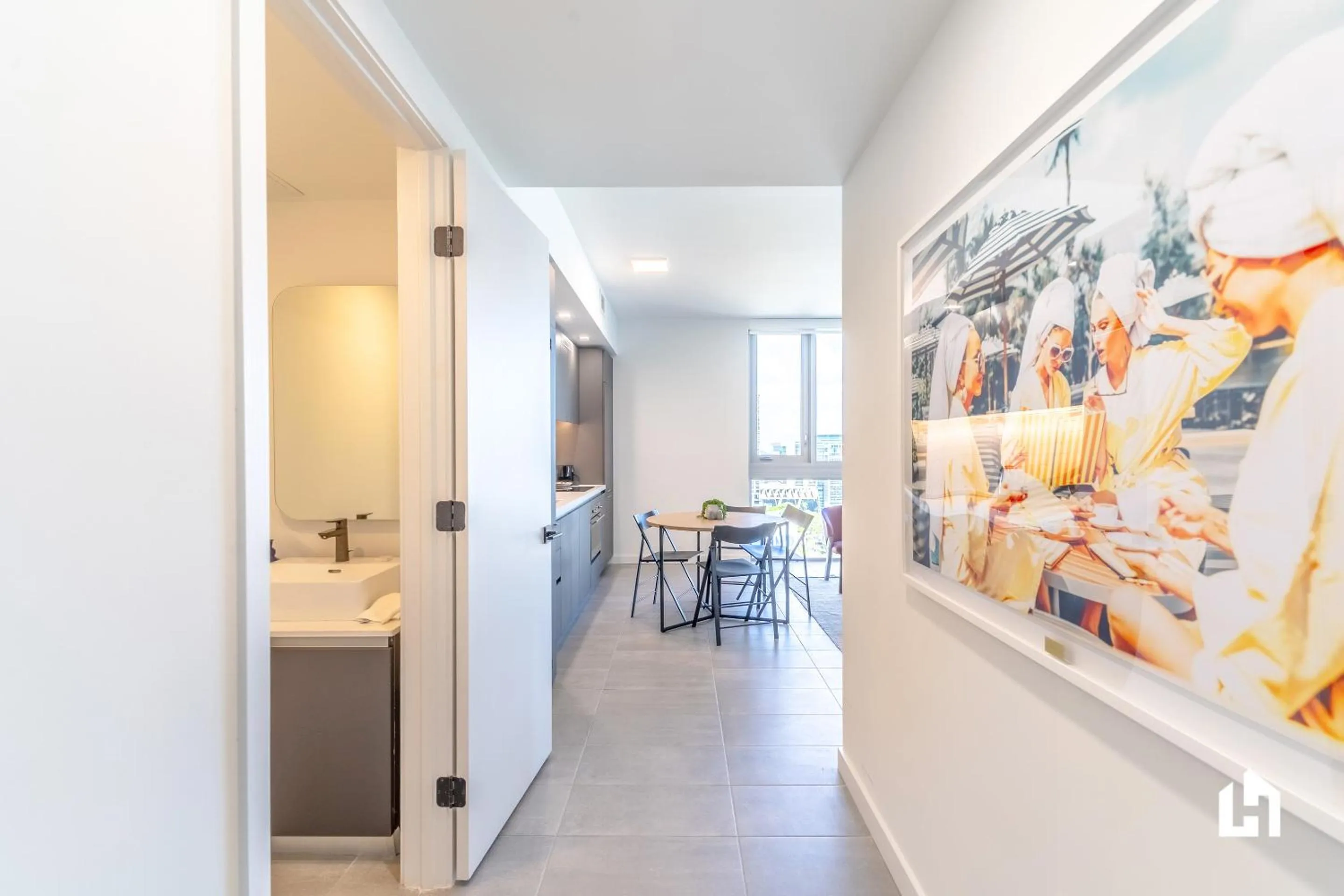 Kitchen or kitchenette in Downtown Miami Condos by Lua Host