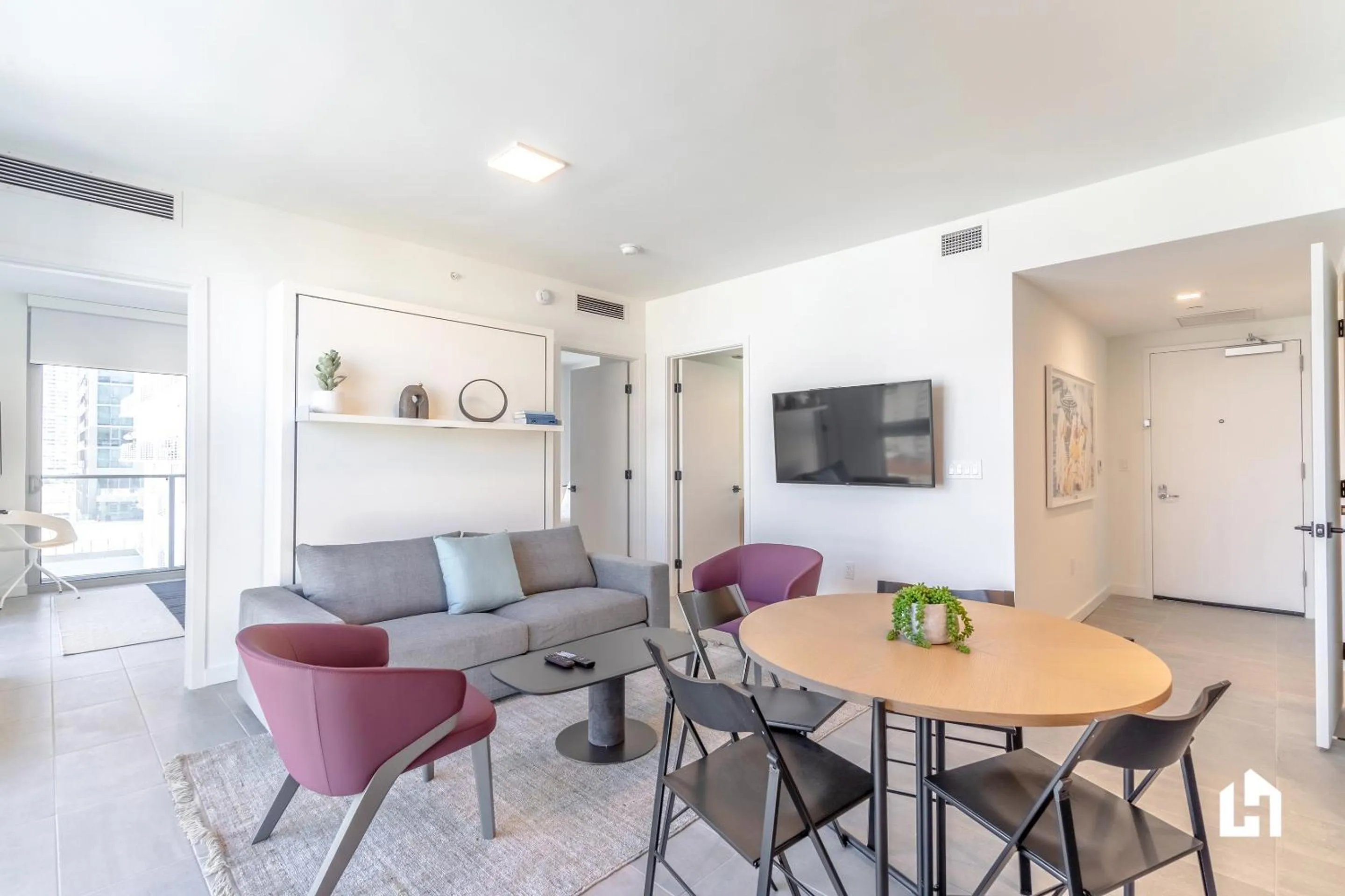 TV and multimedia in Downtown Miami Condos by Lua Host