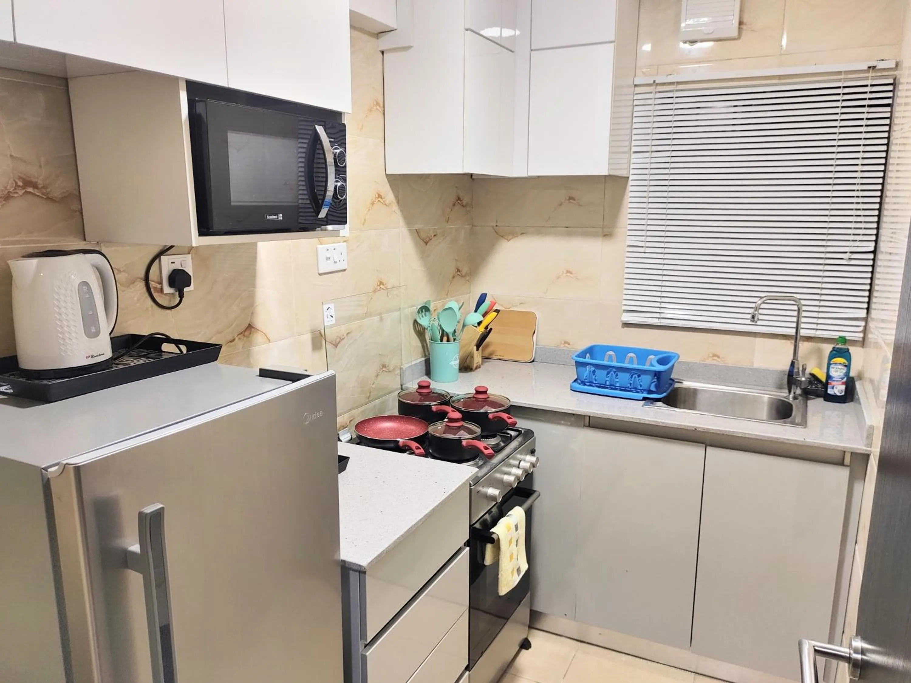 Kitchen or kitchenette in The Leneade - City Centre at Wuse 2