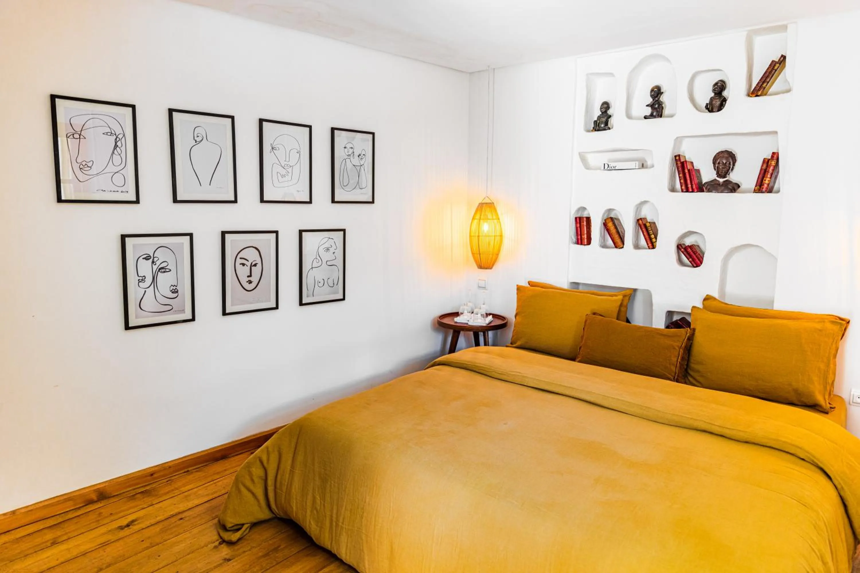 Bed in Pure House Marrakech