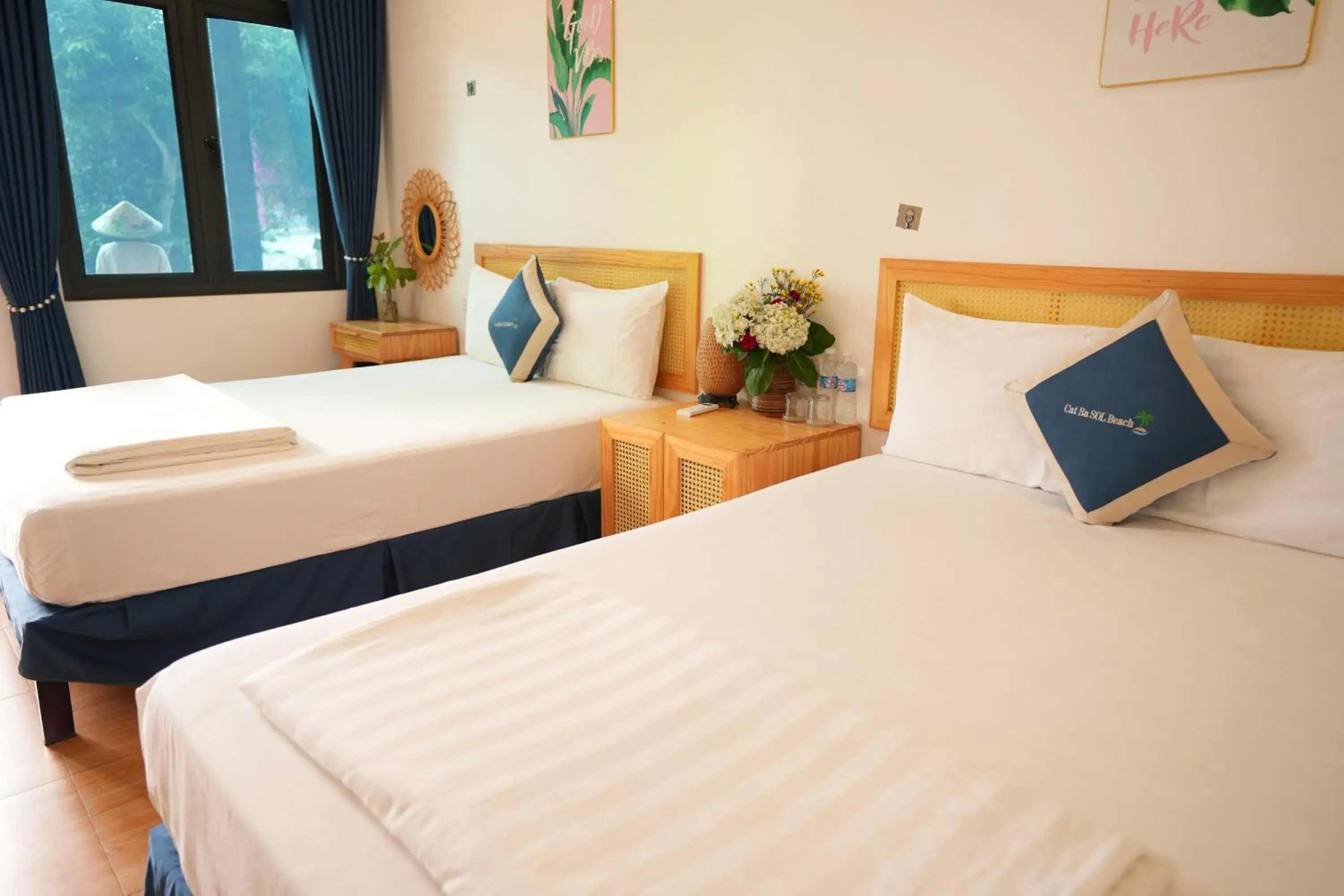 Bedroom, Bed in Cat Ba SOL Beach Bedroom, Bed in Cat Ba SOL Beach