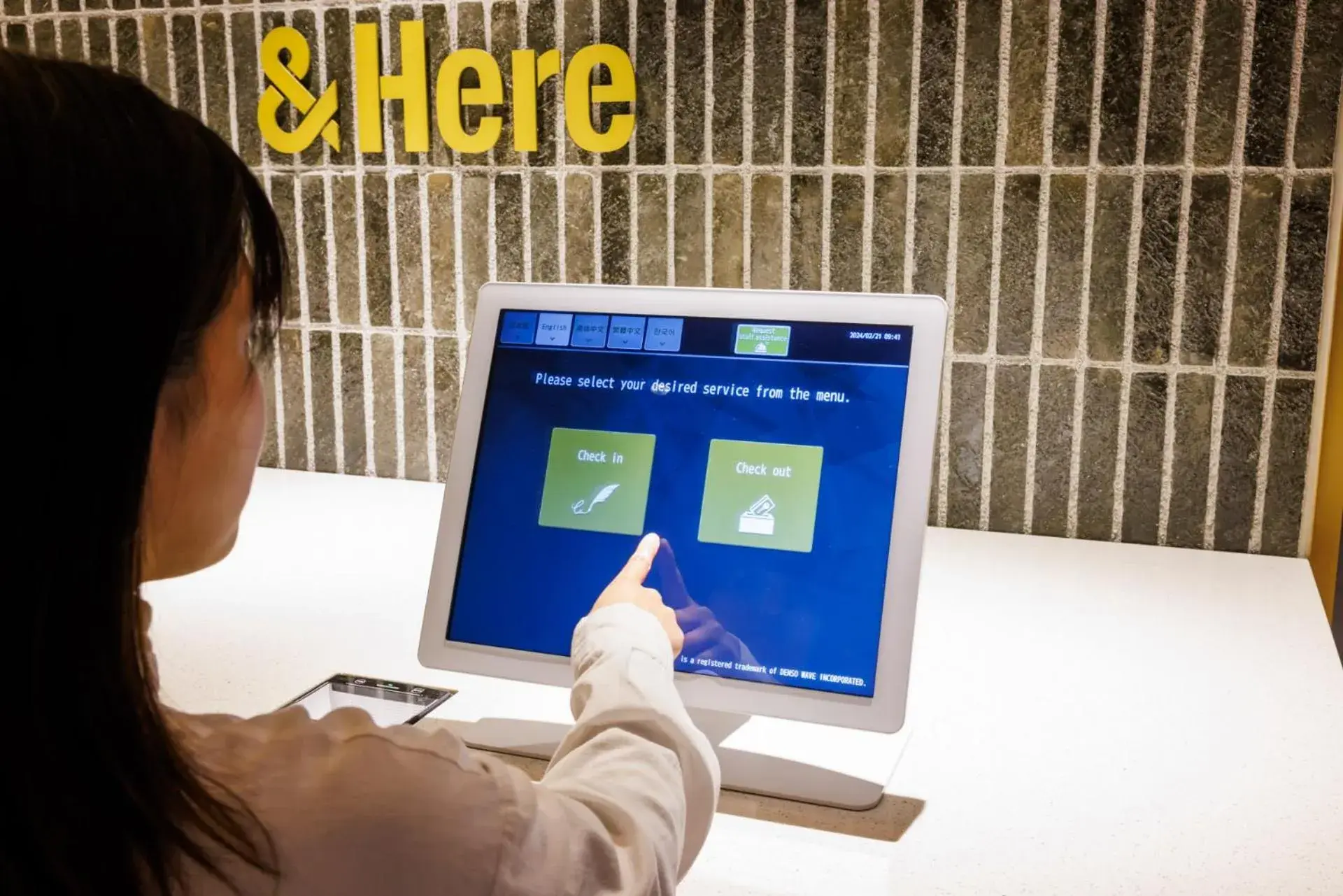 Lobby or reception in &Here TOKYO UENO Lobby or reception in &Here TOKYO UENO