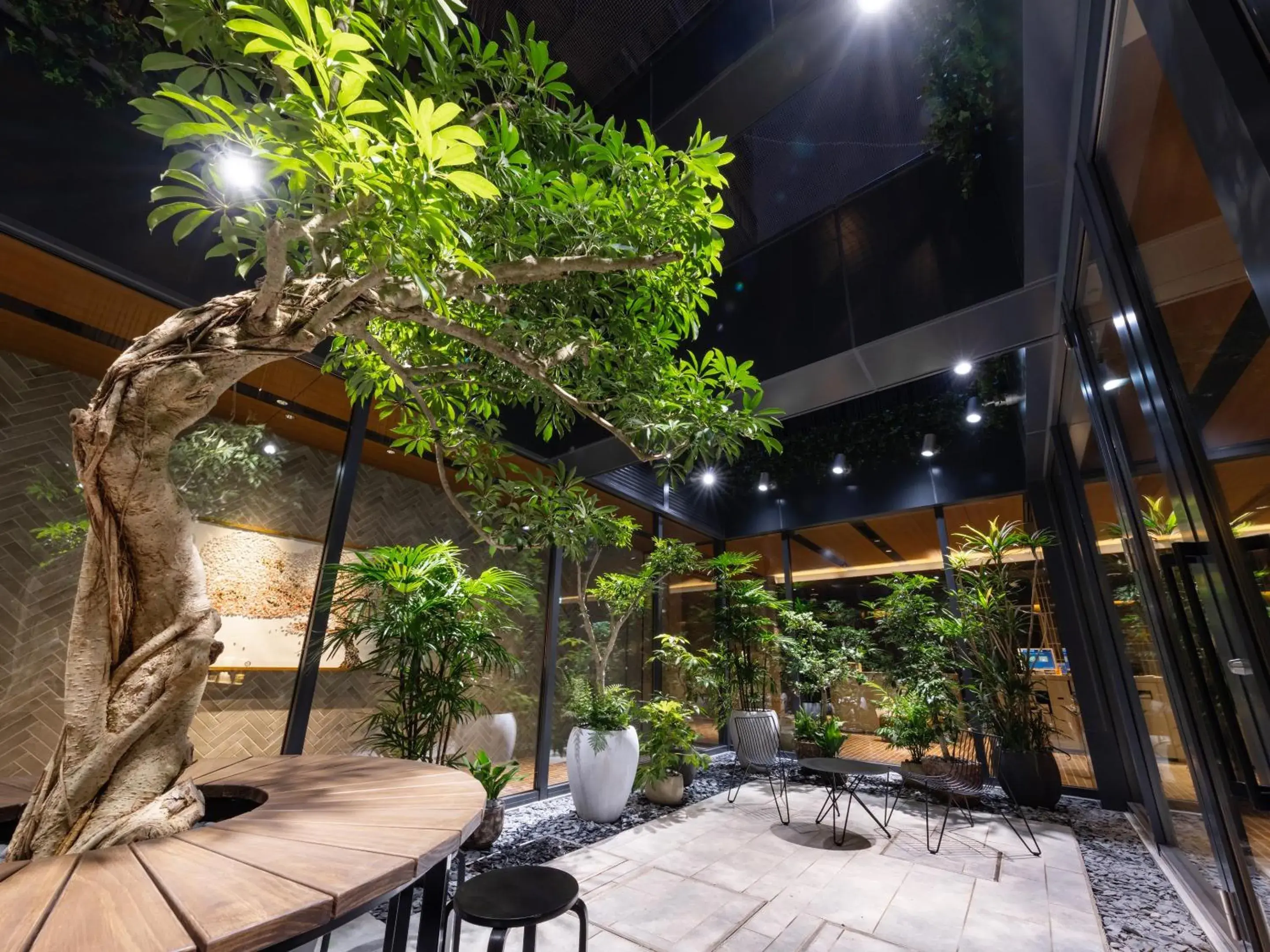 Inner courtyard view in &Here TOKYO UENO Inner courtyard view in &Here TOKYO UENO