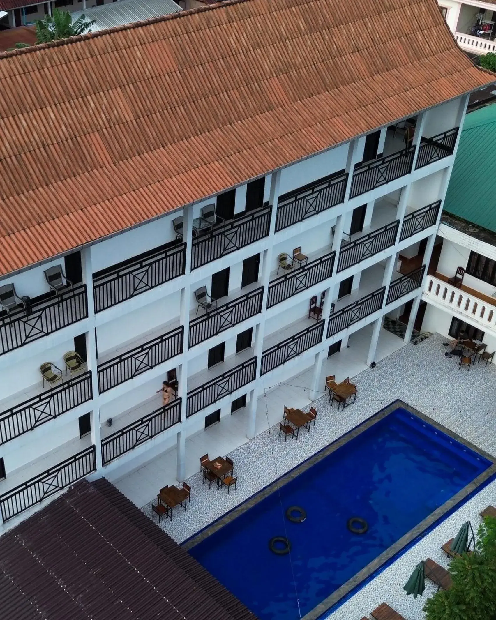 Property building in Vang Vieng Backpackers Hostel Property building in Vang Vieng Backpackers Hostel