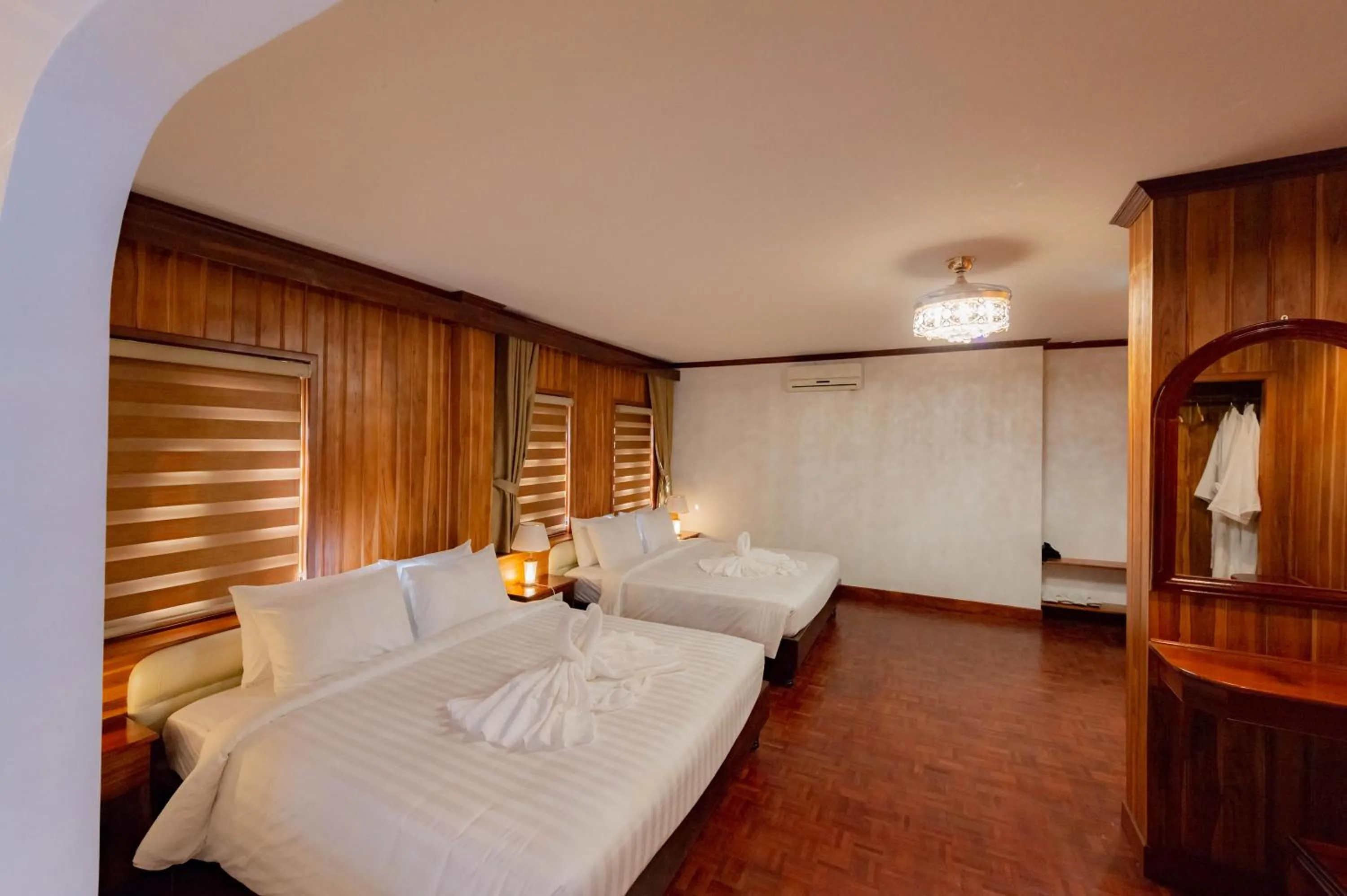 Bed in LuangPrabang Center Hotel