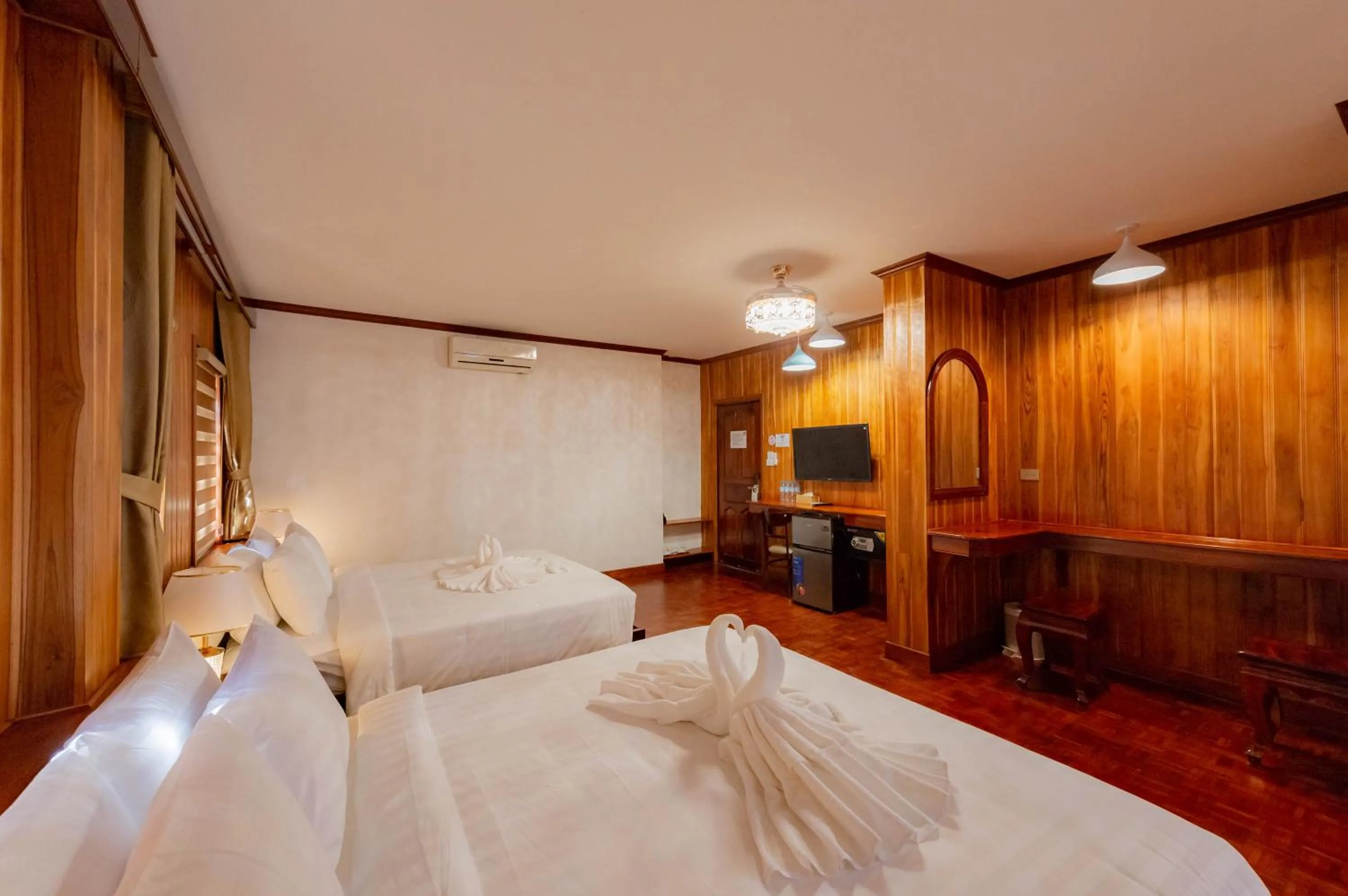 Bed in LuangPrabang Center Hotel