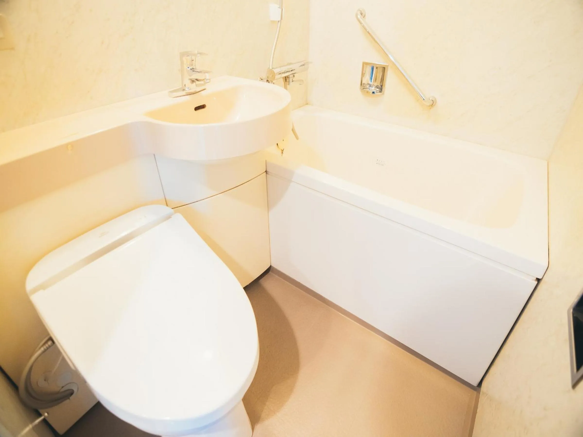 Bathroom in Quintessa Hotel Kokura Comic & Books