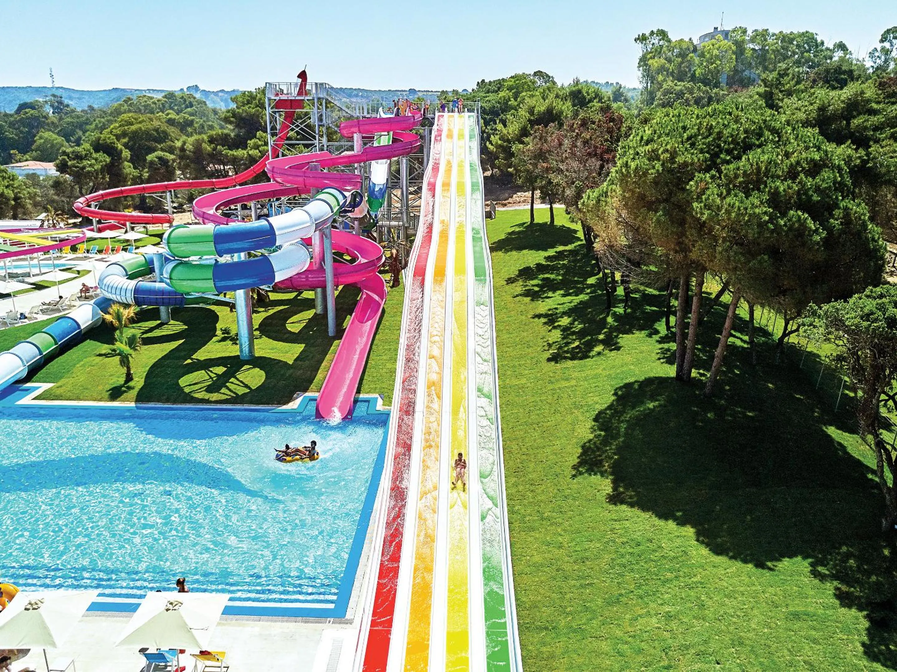 Aqua park in Grecotel LUXME Palms at Riviera Olympia & Aqua Park