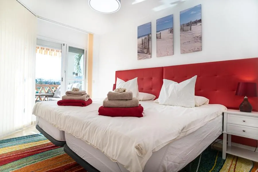 Bed in Sunset apartment, front line Mijas Golf