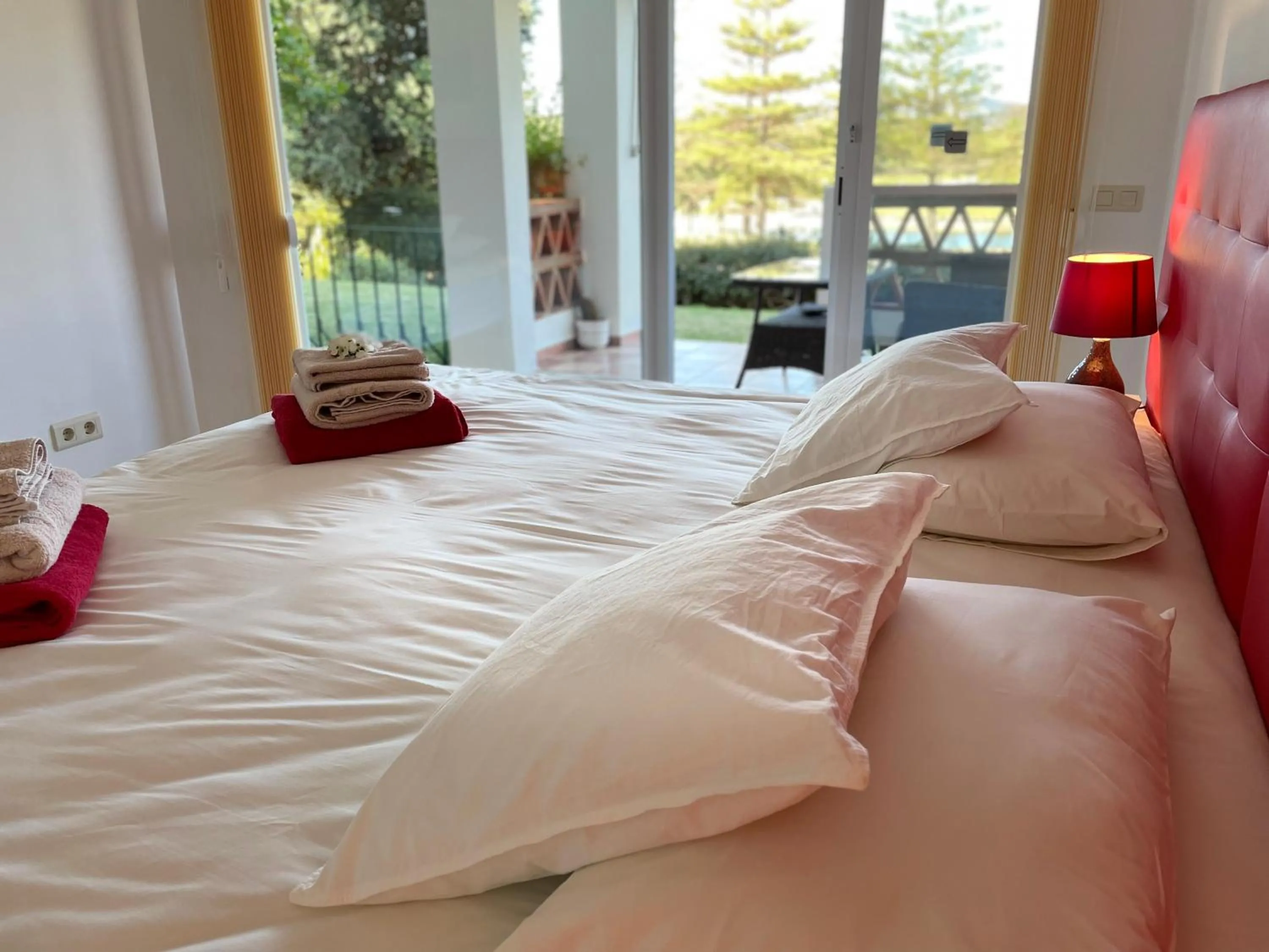 Bed in Sunset apartment, front line Mijas Golf