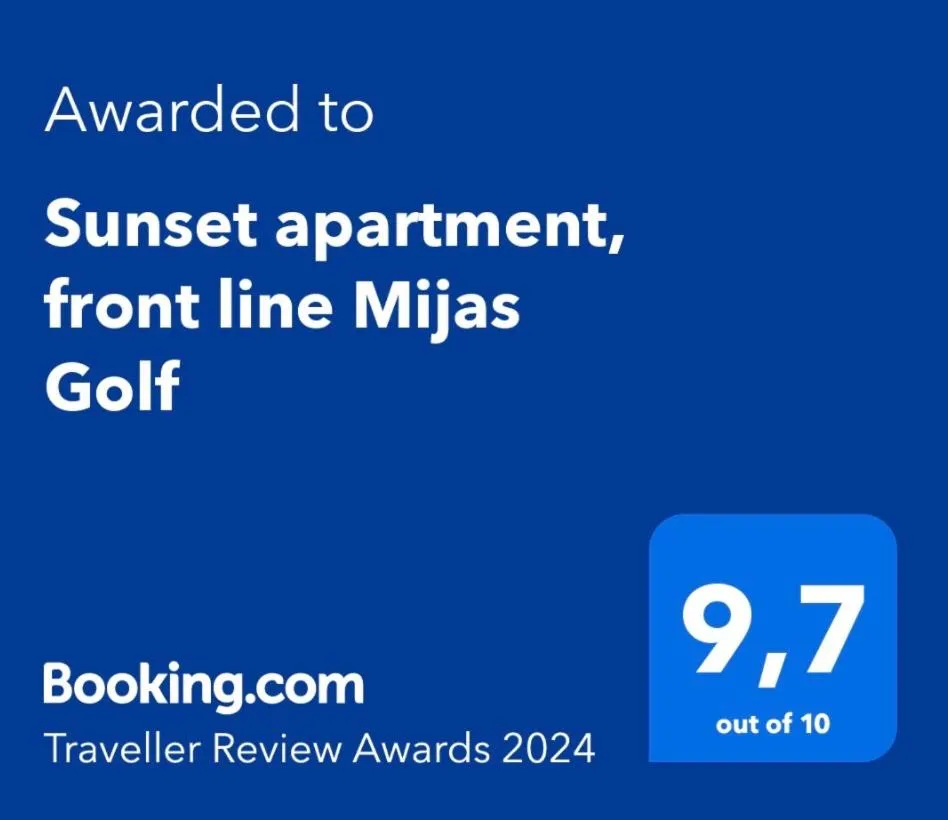 Sunset apartment, front line Mijas Golf