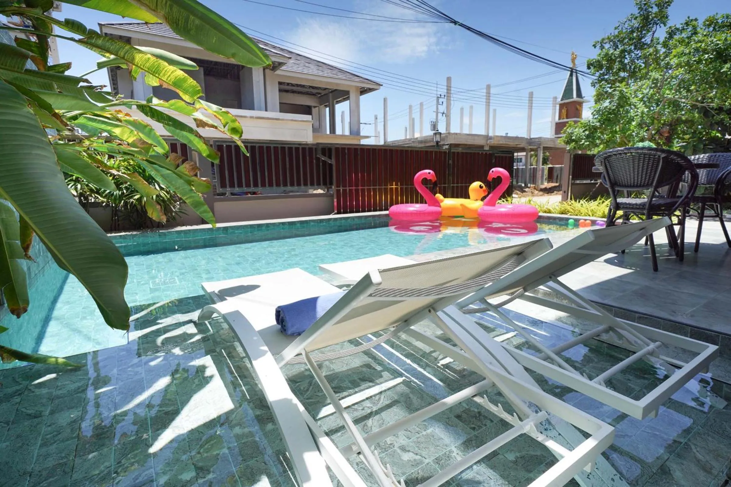 sunbed in Southern Peak Pool Villa Huay Yai Pattaya