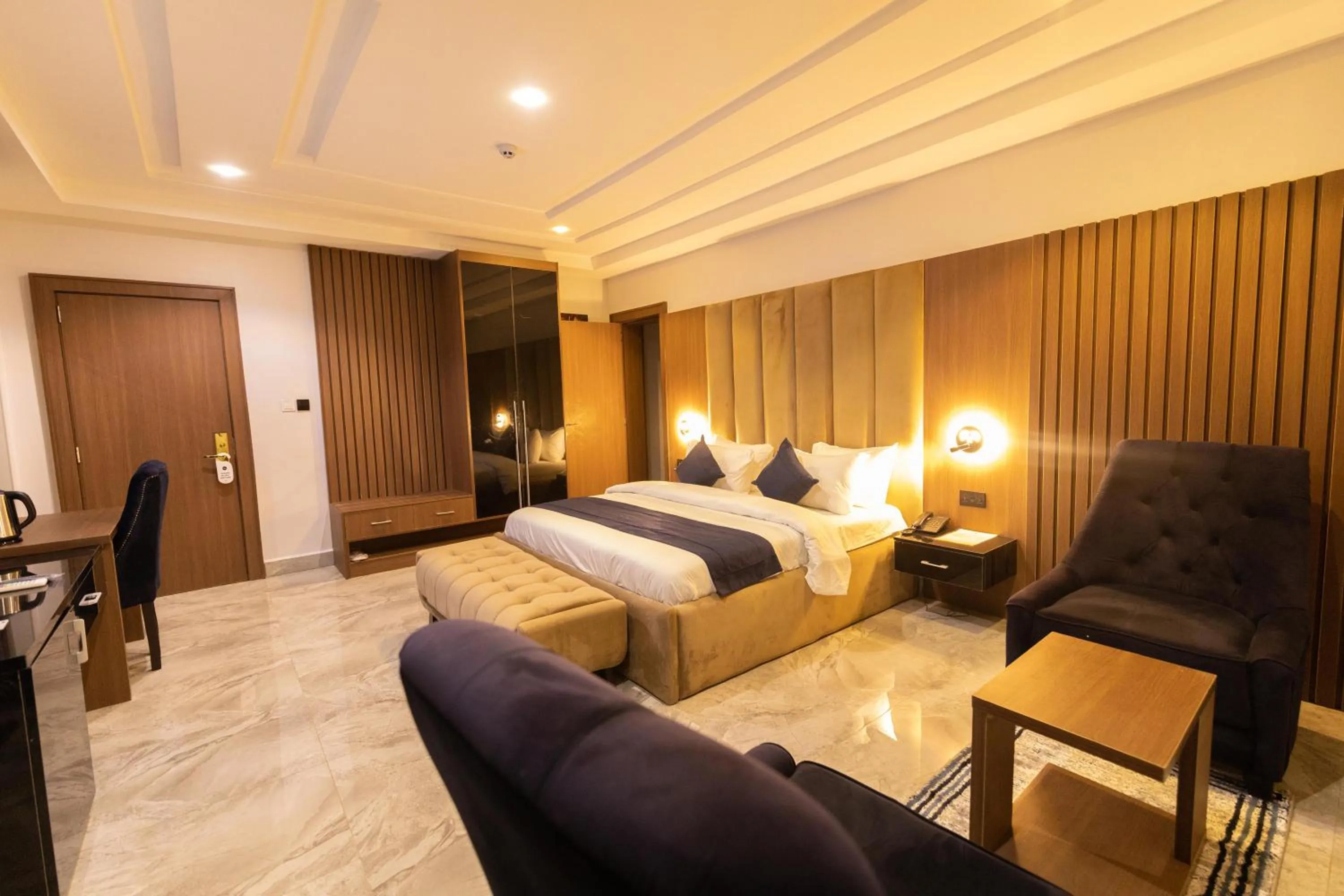 Bed in Tranquila Hotels and Suites Abuja