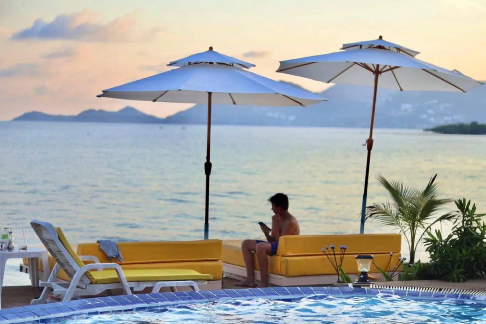 Sea view in Smile Samui Chaweng Beach Front Resort