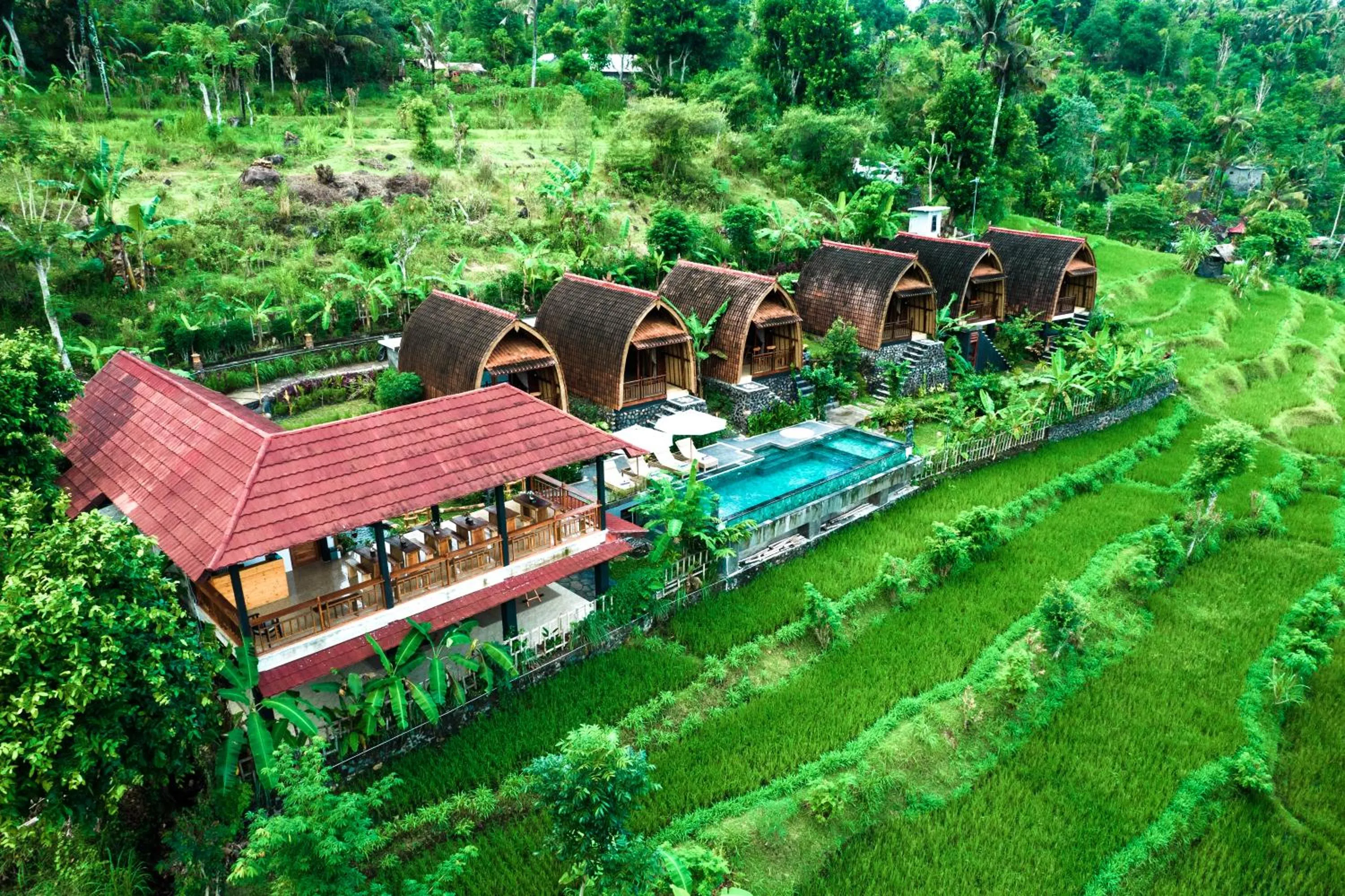 Natural landscape in Lumbung Seraya Villa