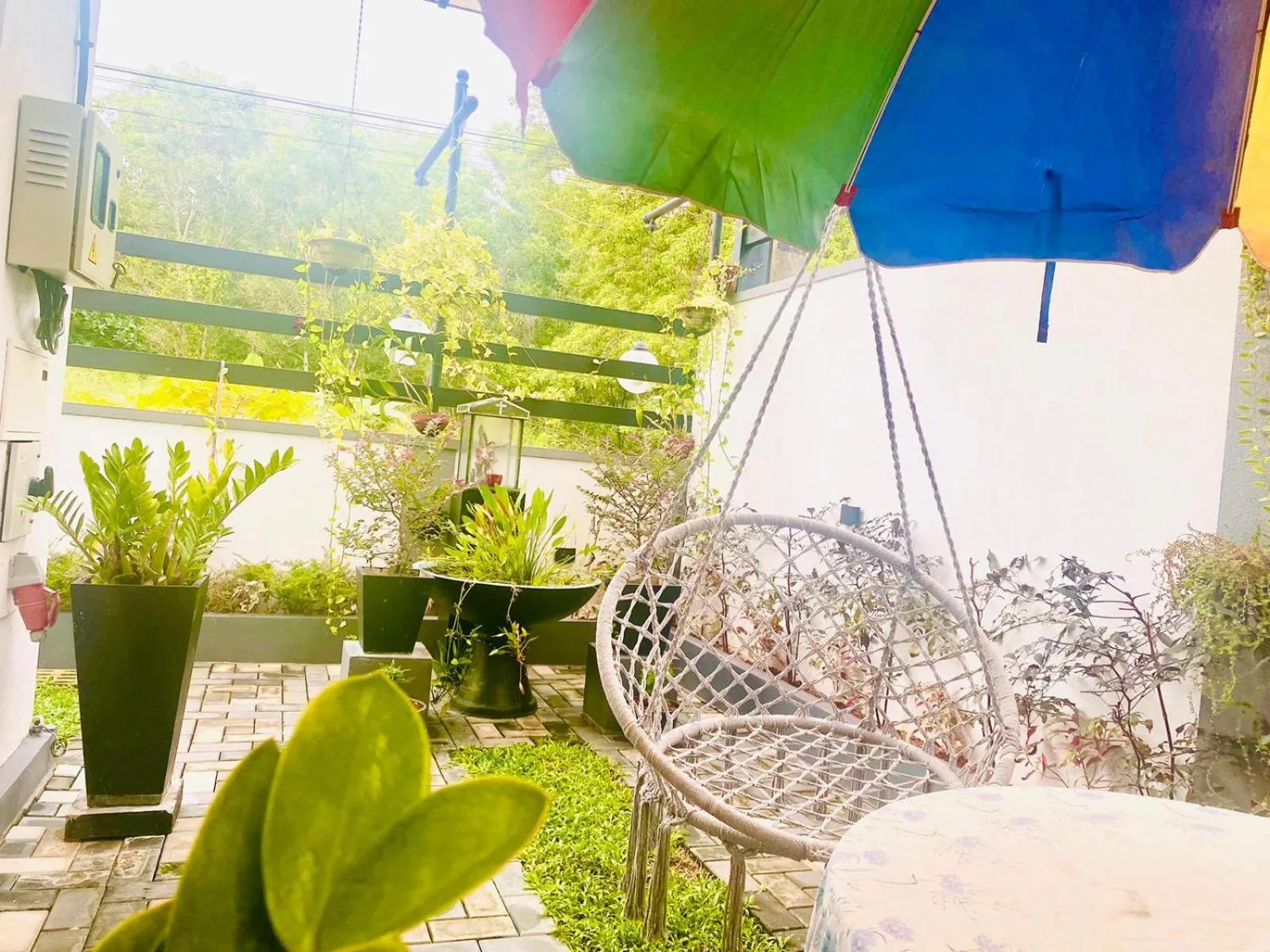 Garden in Airport Faith Hotel