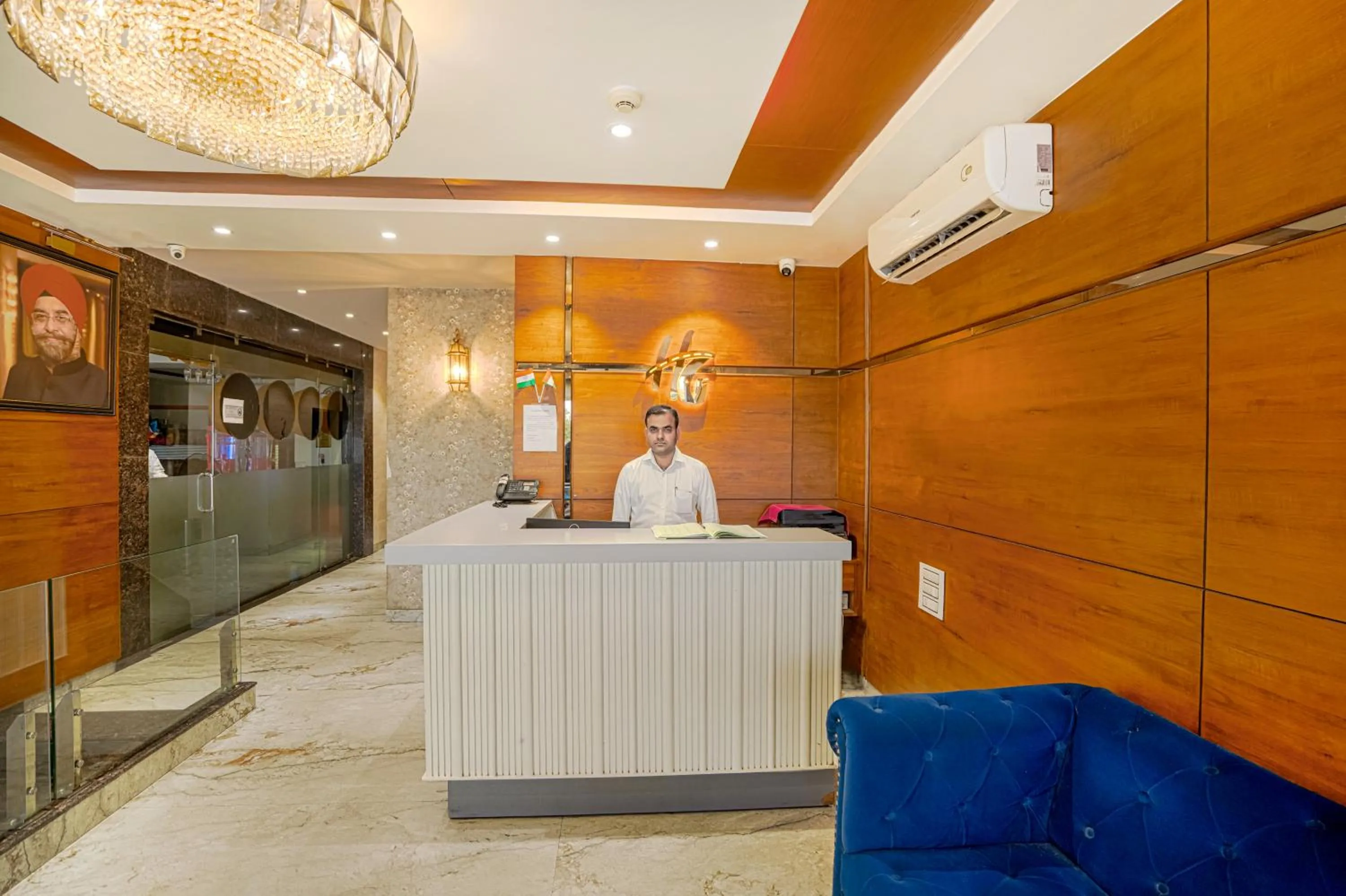 Lobby or reception in Hotel Highway Greens Near VR Punjab Mall Airport Road Mohali Chandigarh