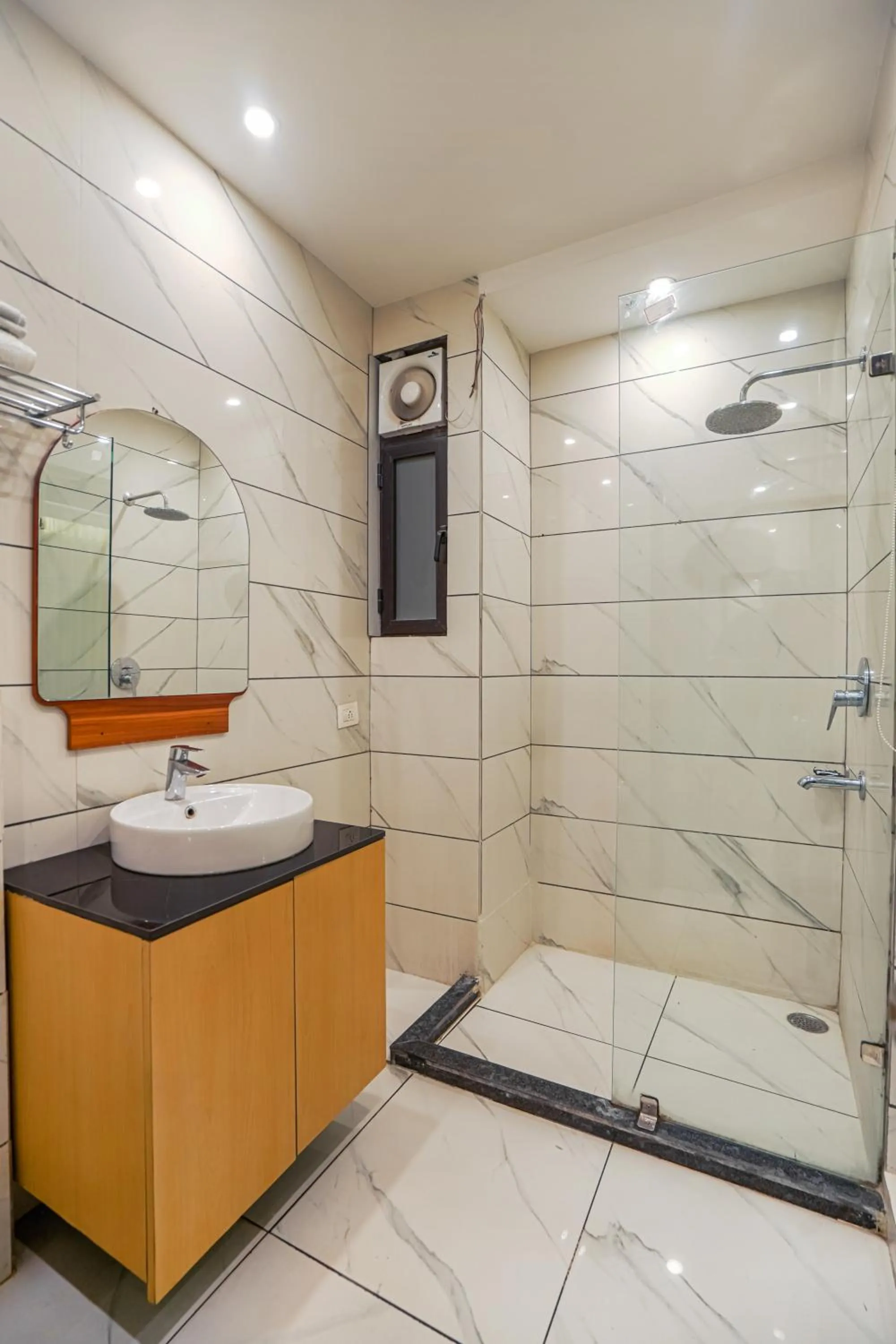 Shower in Hotel Highway Greens Near VR Punjab Mall Airport Road Mohali Chandigarh