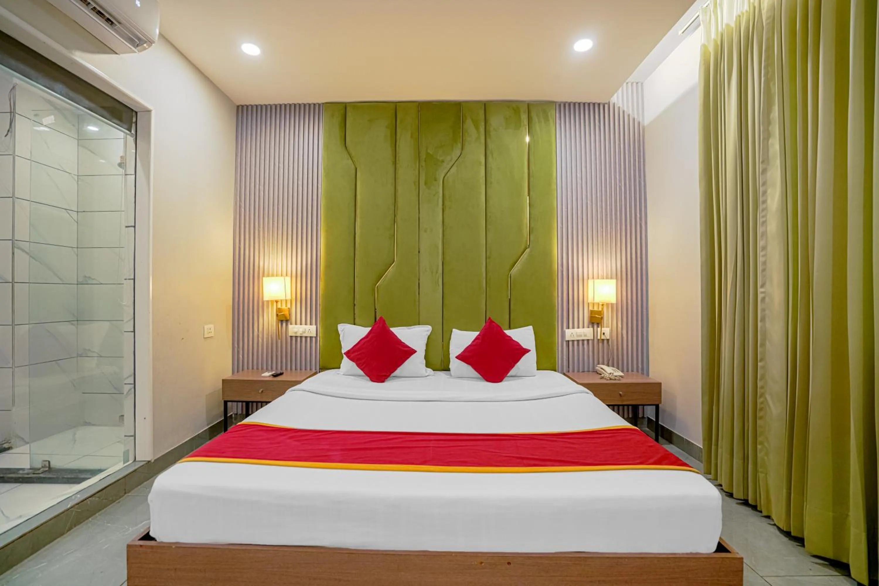 Bed in Hotel Highway Greens Near VR Punjab Mall Airport Road Mohali Chandigarh