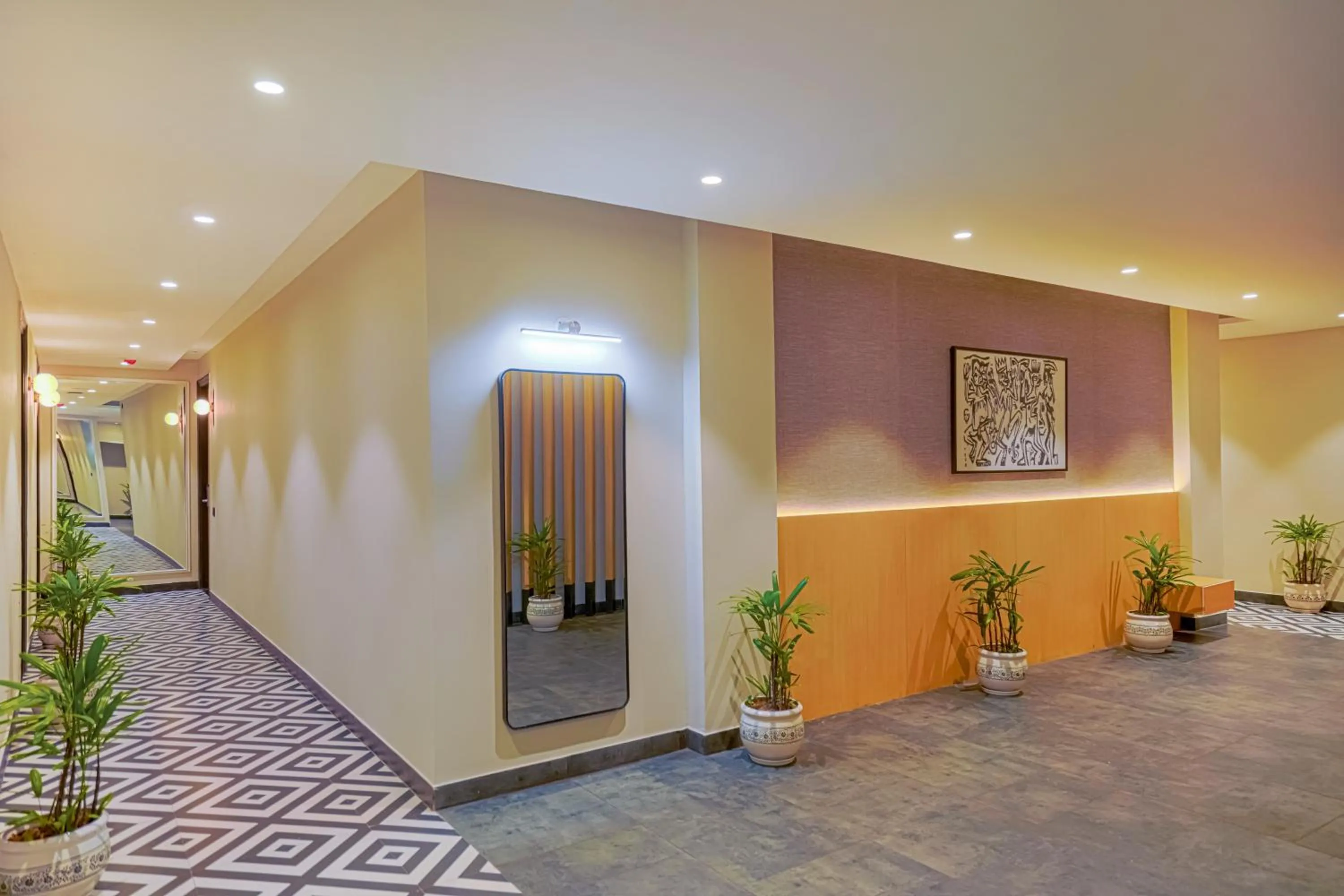Lobby or reception in Hotel Highway Greens Near VR Punjab Mall Airport Road Mohali Chandigarh