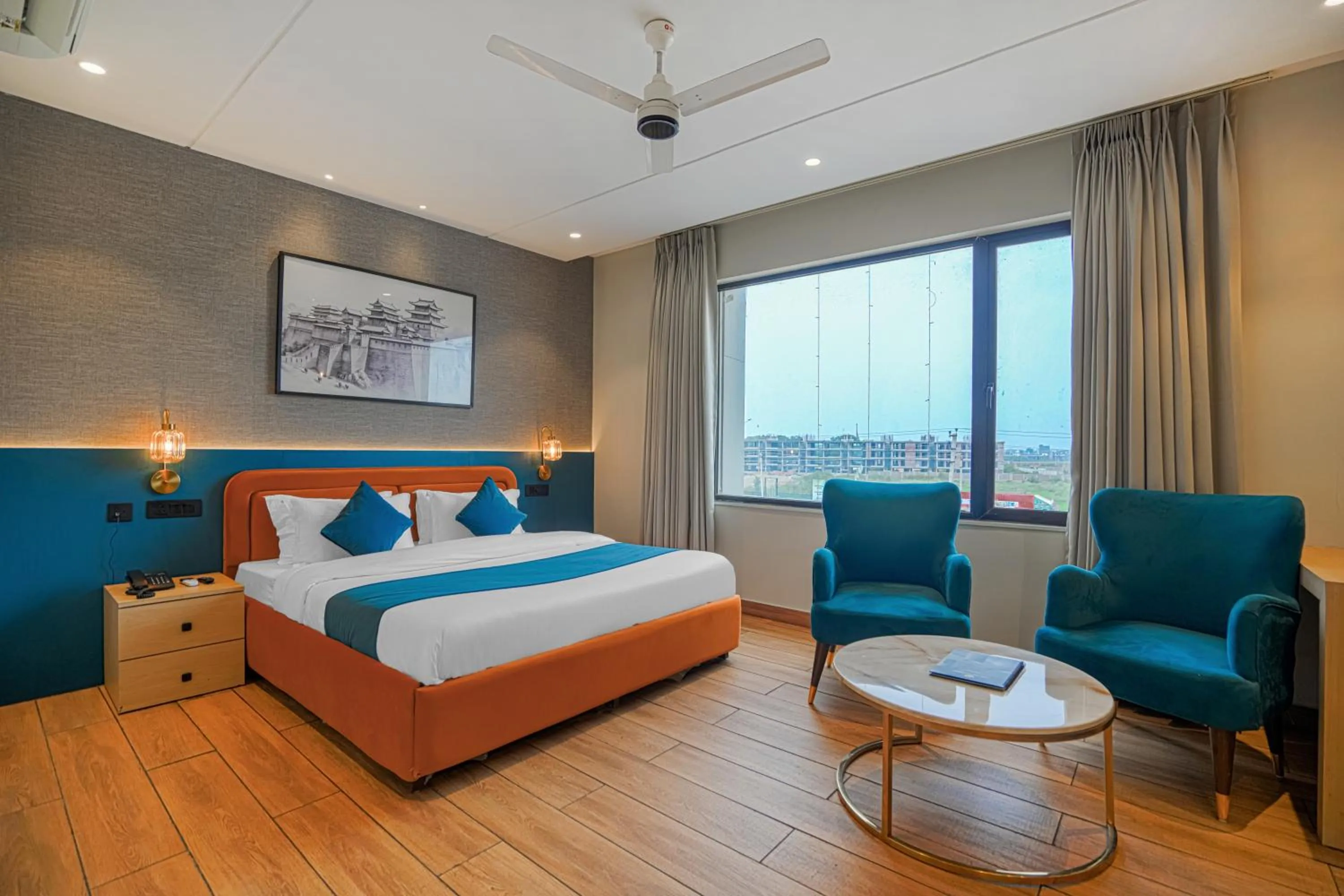 Bed in Hotel Highway Greens Near VR Punjab Mall Airport Road Mohali Chandigarh