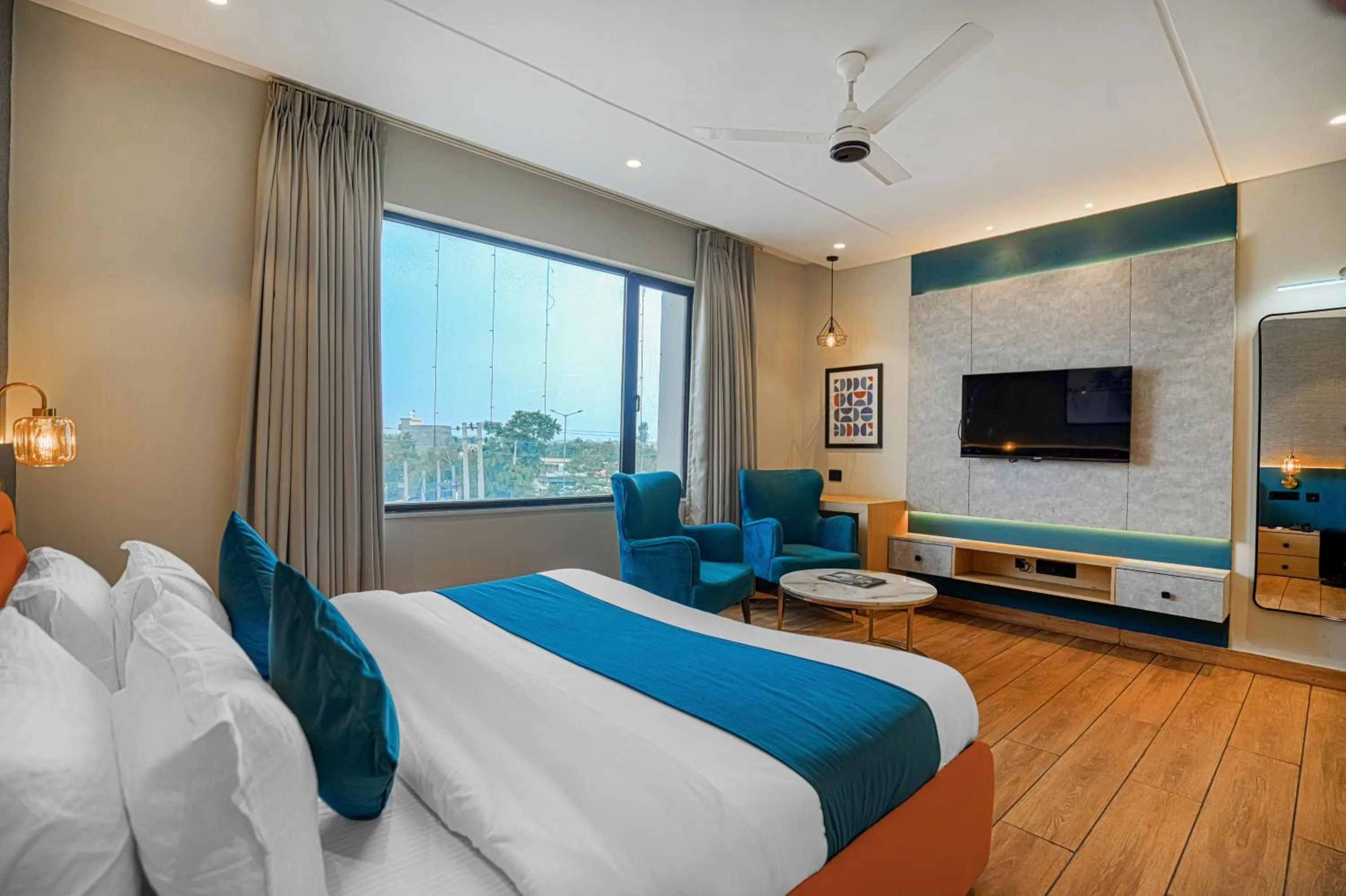 Bed in Hotel Highway Greens Near VR Punjab Mall Airport Road Mohali Chandigarh
