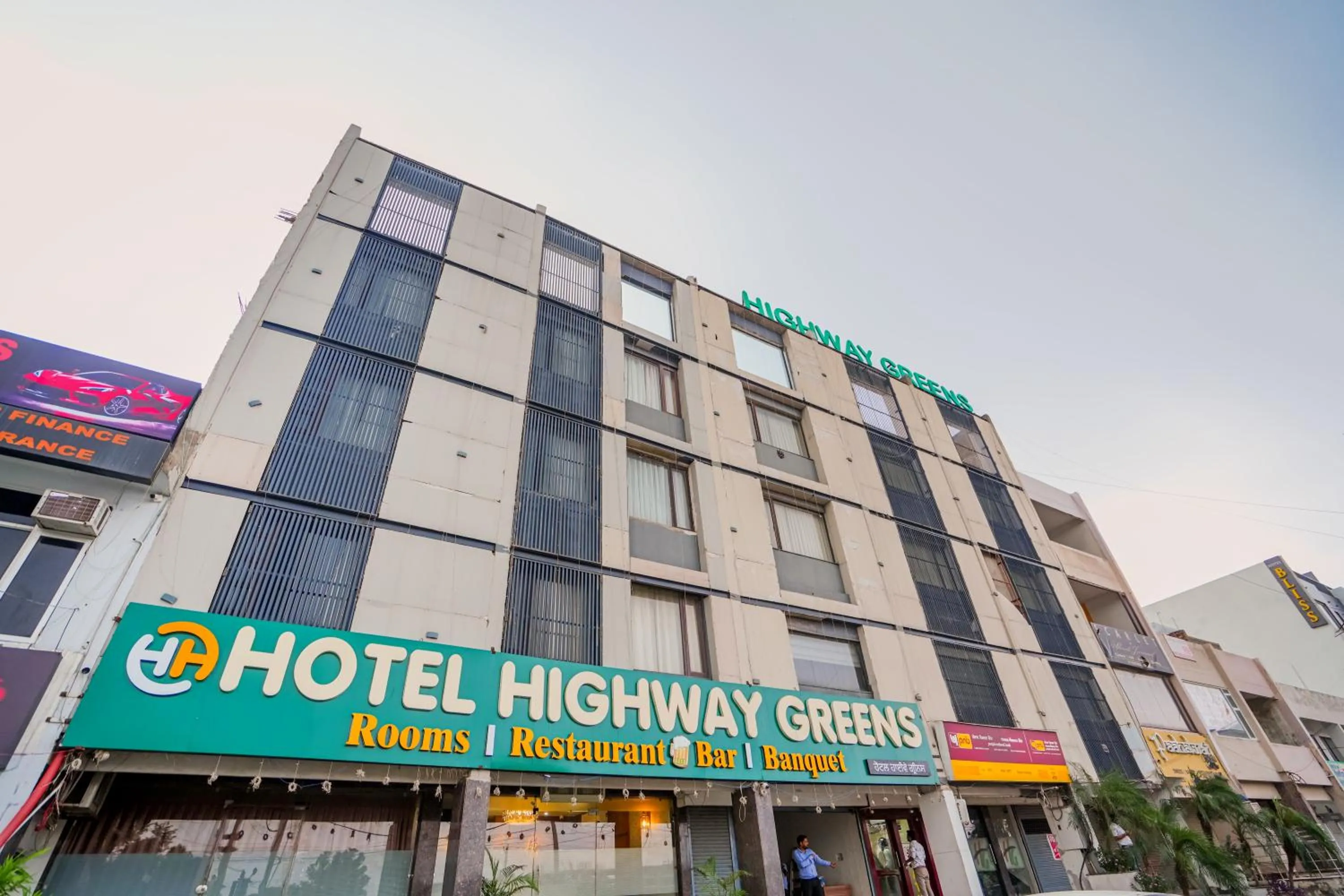 Property building in Hotel Highway Greens Near VR Punjab Mall Airport Road Mohali Chandigarh