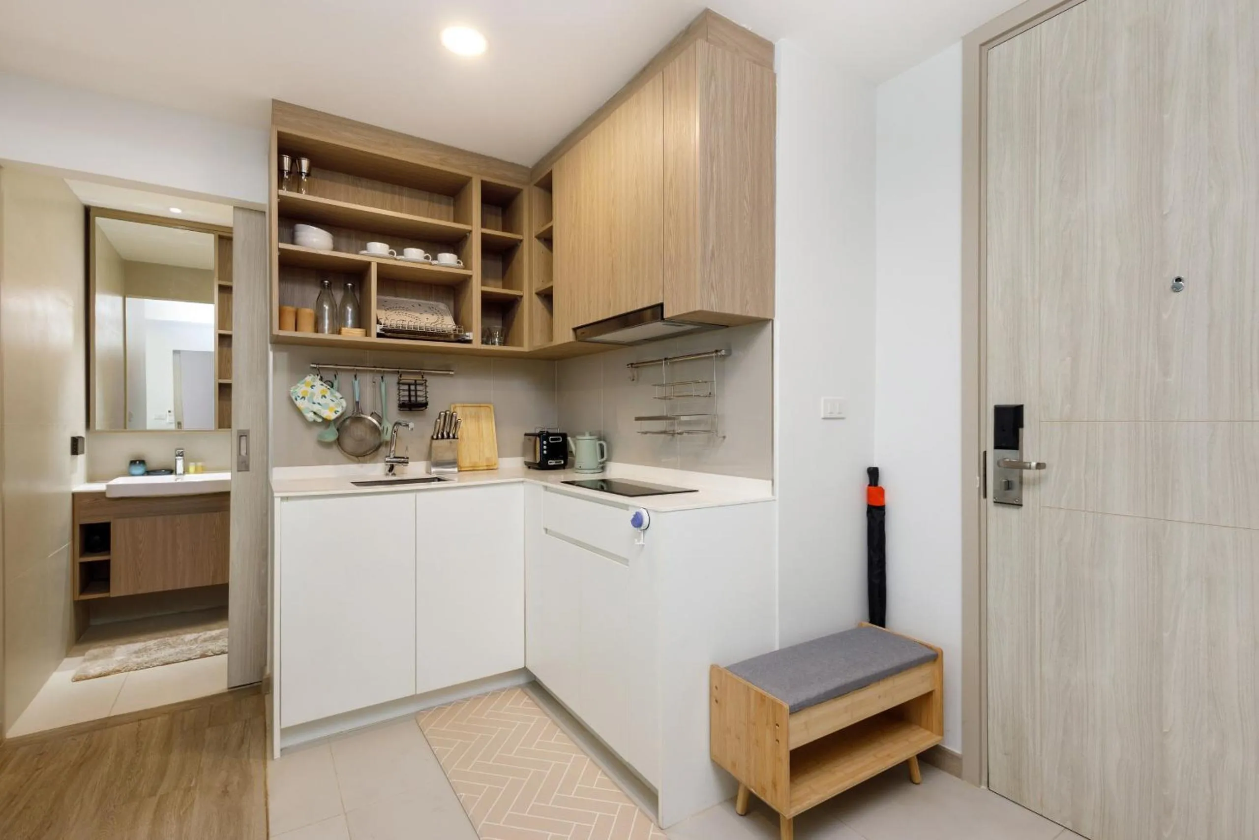 Kitchen or kitchenette in Laguna Skypark by My Home Phuket