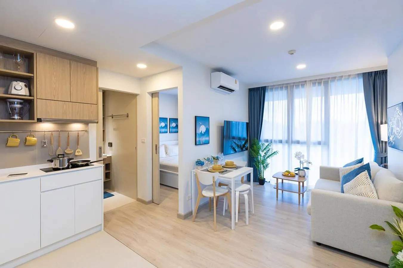 Kitchen or kitchenette in Laguna Skypark by My Home Phuket