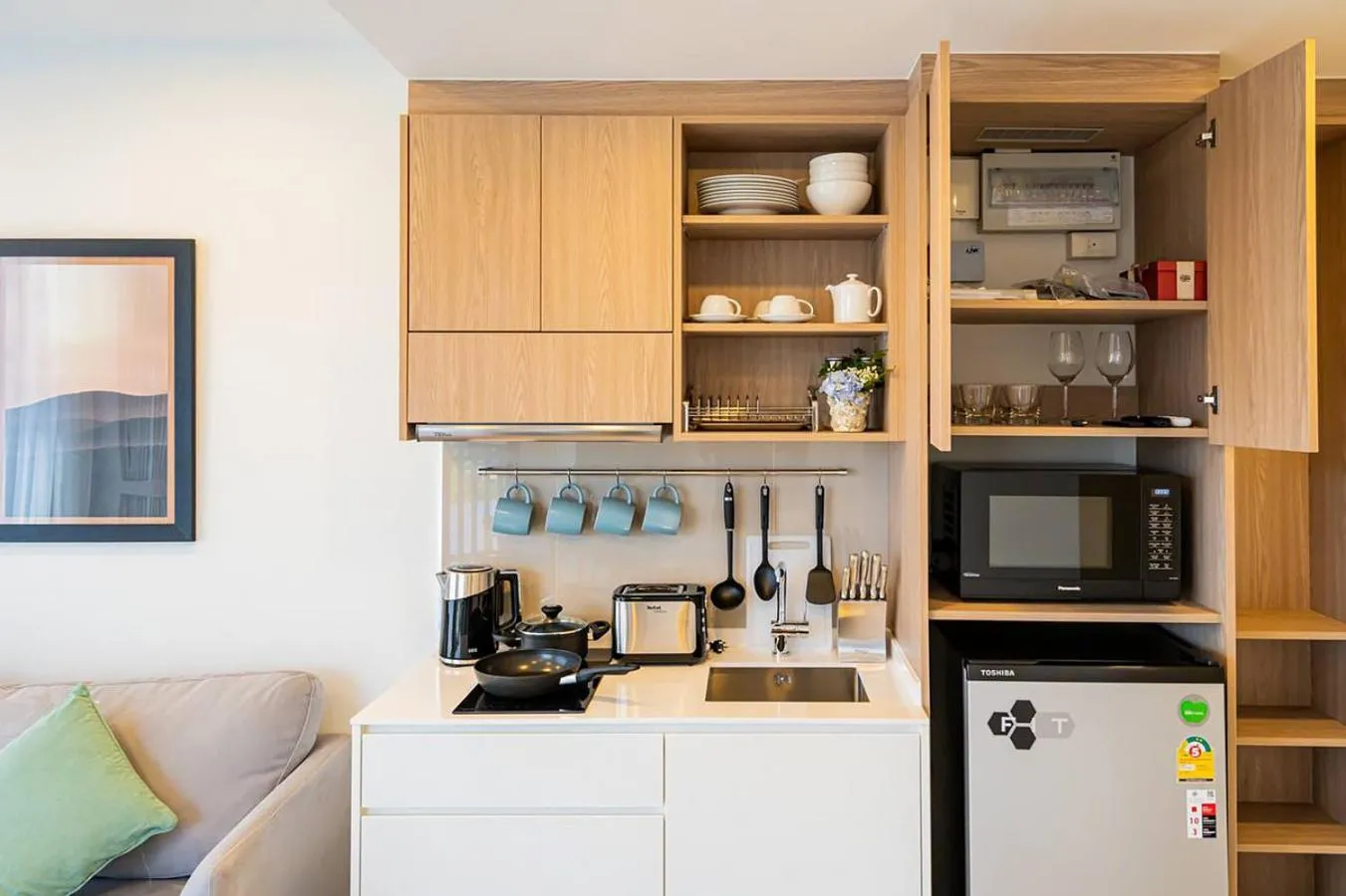 Kitchen or kitchenette in Laguna Skypark by My Home Phuket