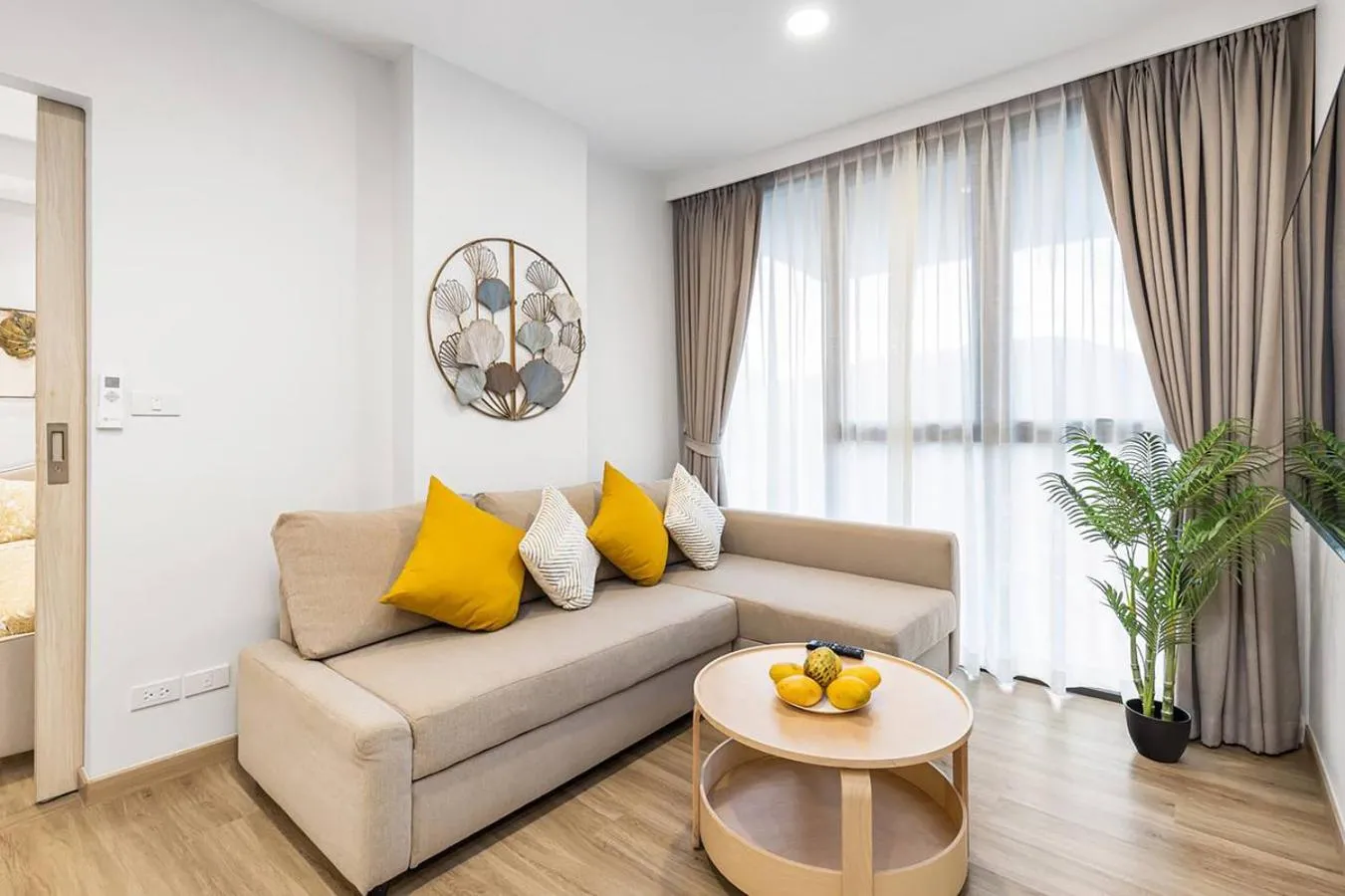 Living room in Laguna Skypark by My Home Phuket