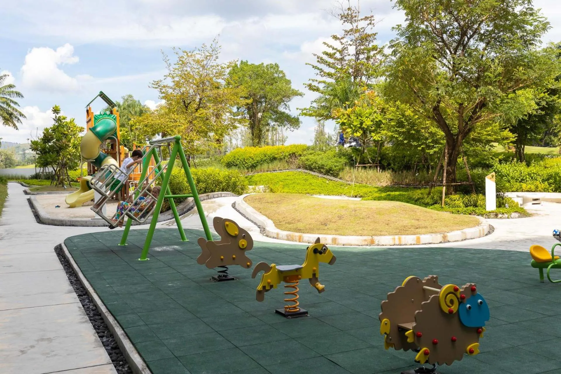 Children play ground in Laguna Skypark by My Home Phuket