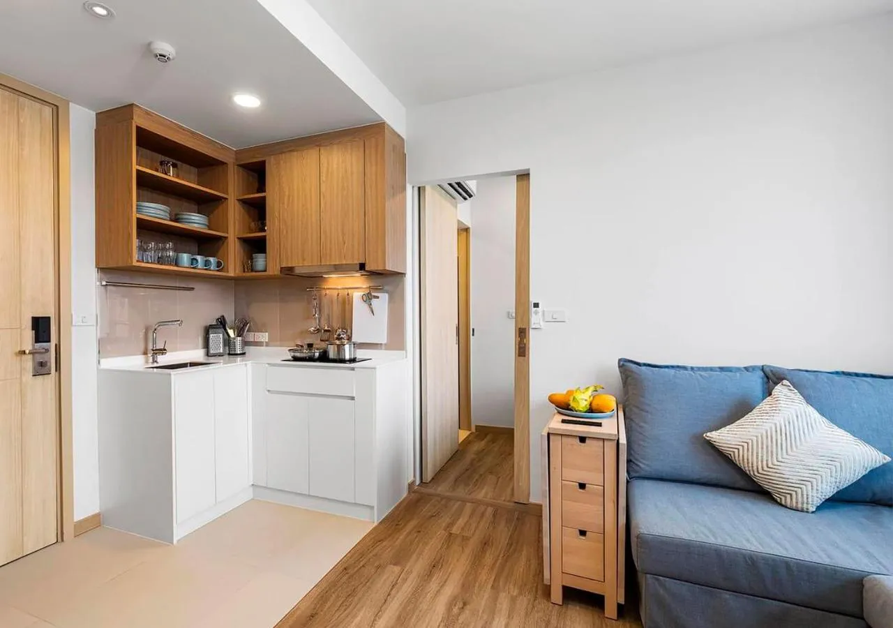 Kitchen or kitchenette in Laguna Skypark by My Home Phuket