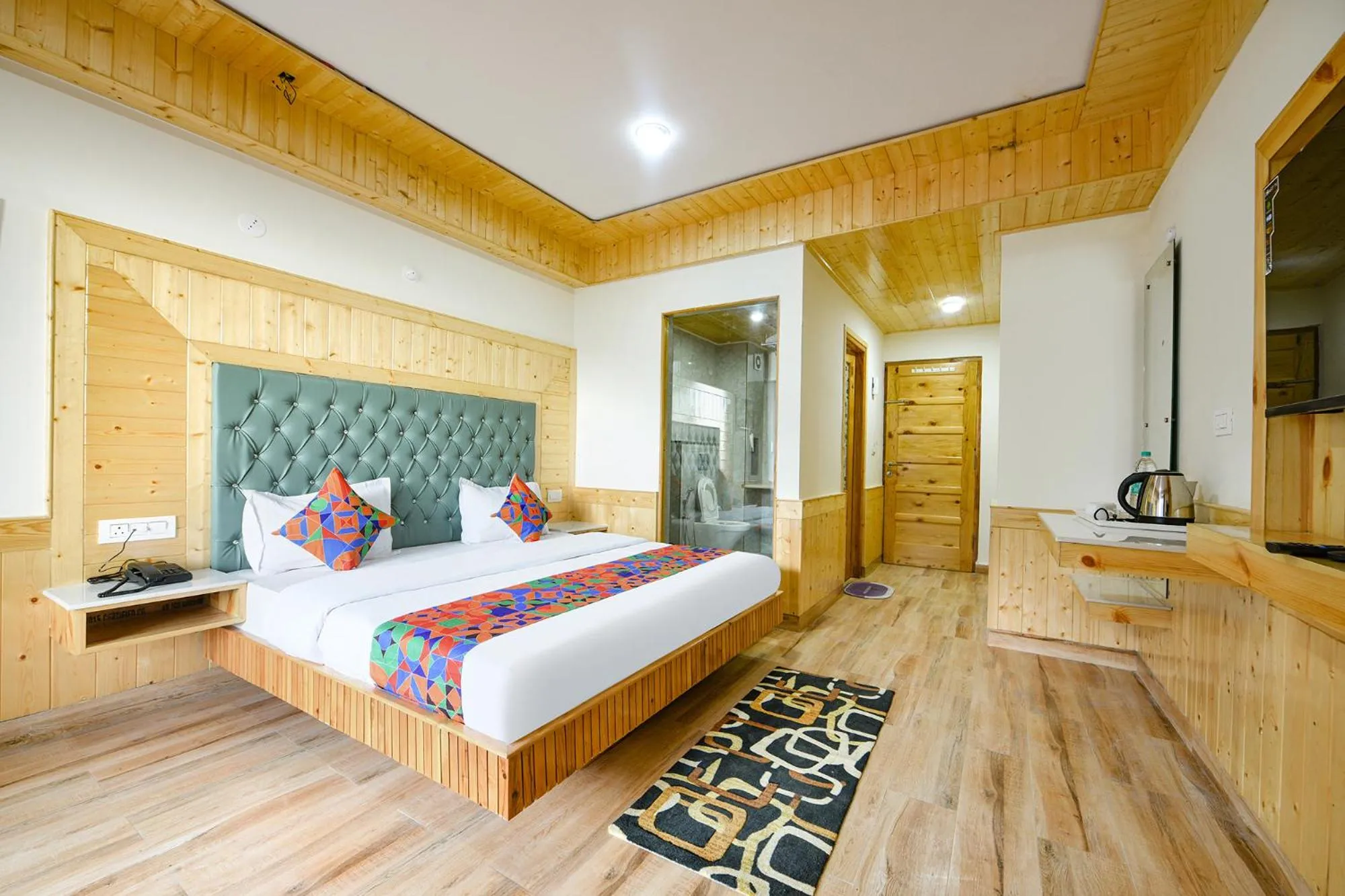 Bed in FabHotel Rigzin Nest Cottage