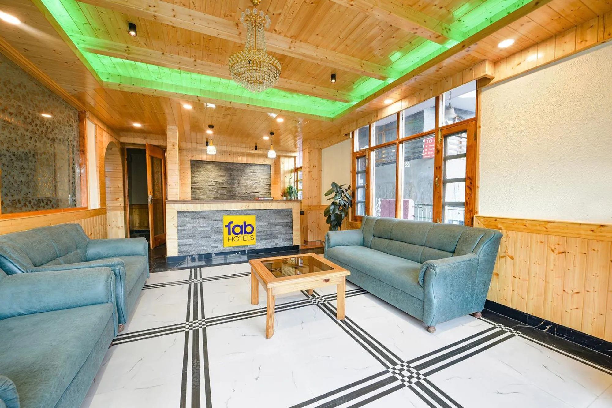 Lobby or reception in FabHotel Rigzin Nest Cottage