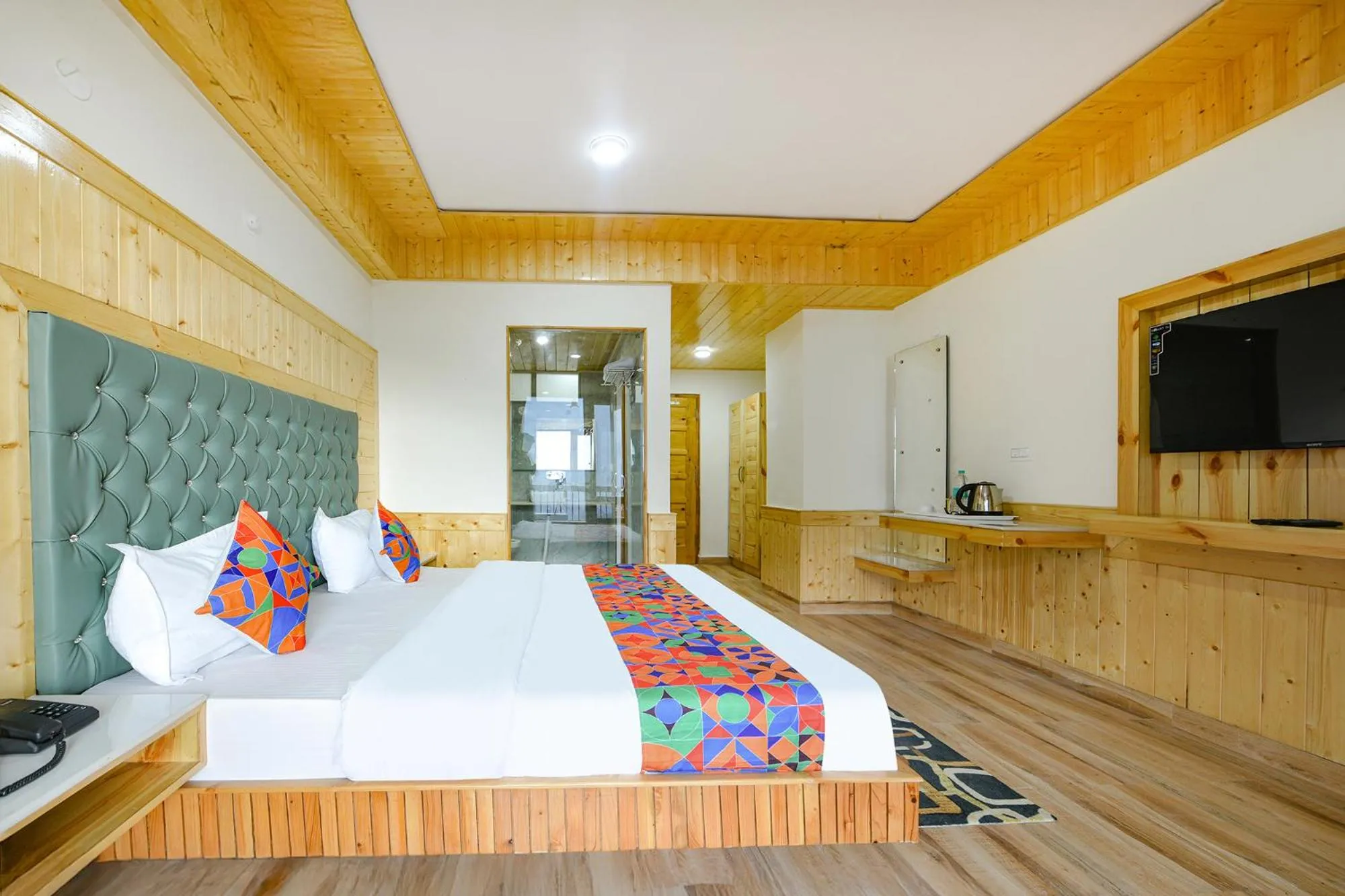 Bed in FabHotel Rigzin Nest Cottage