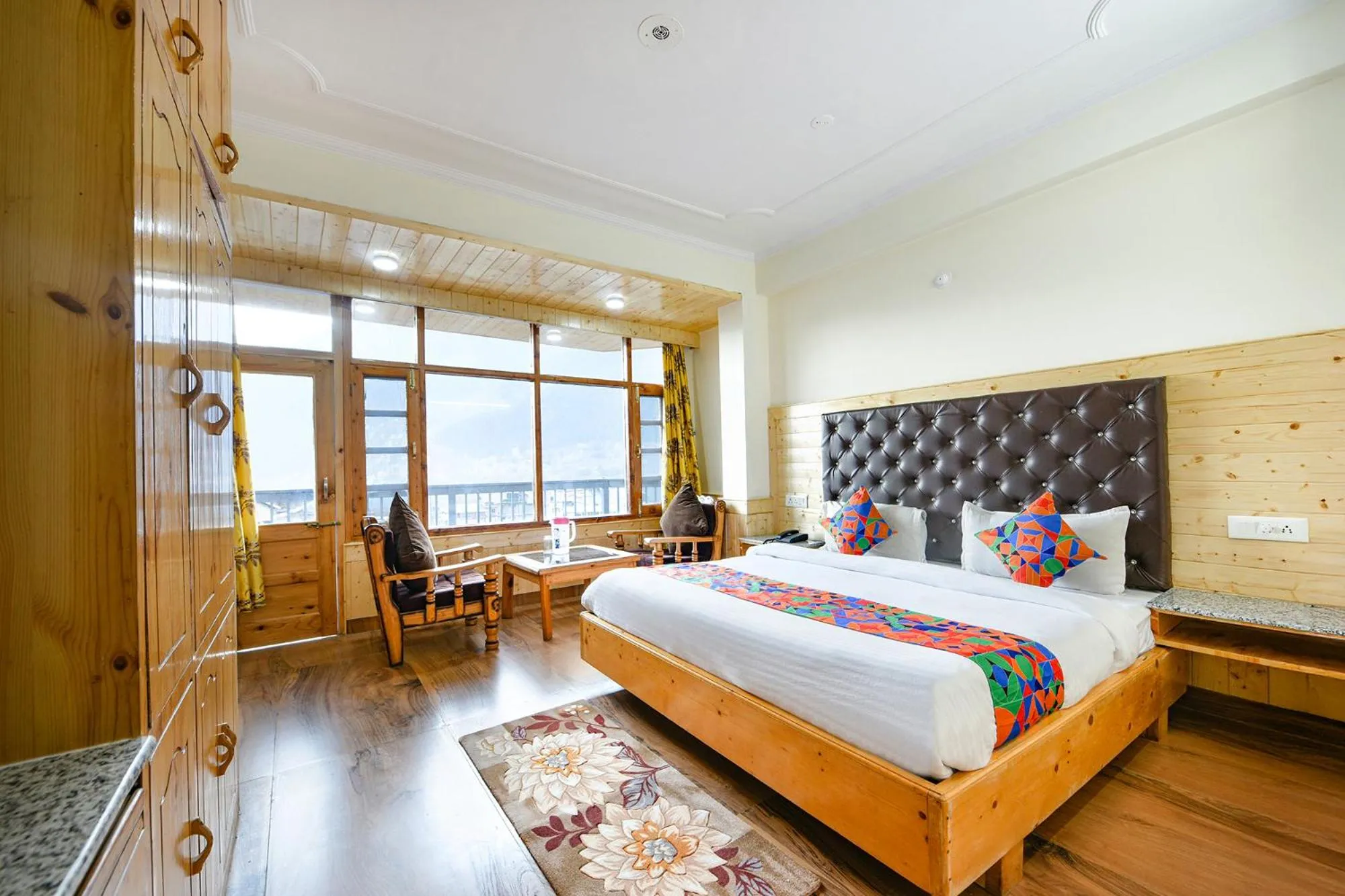 Bed in FabHotel Rigzin Nest Cottage