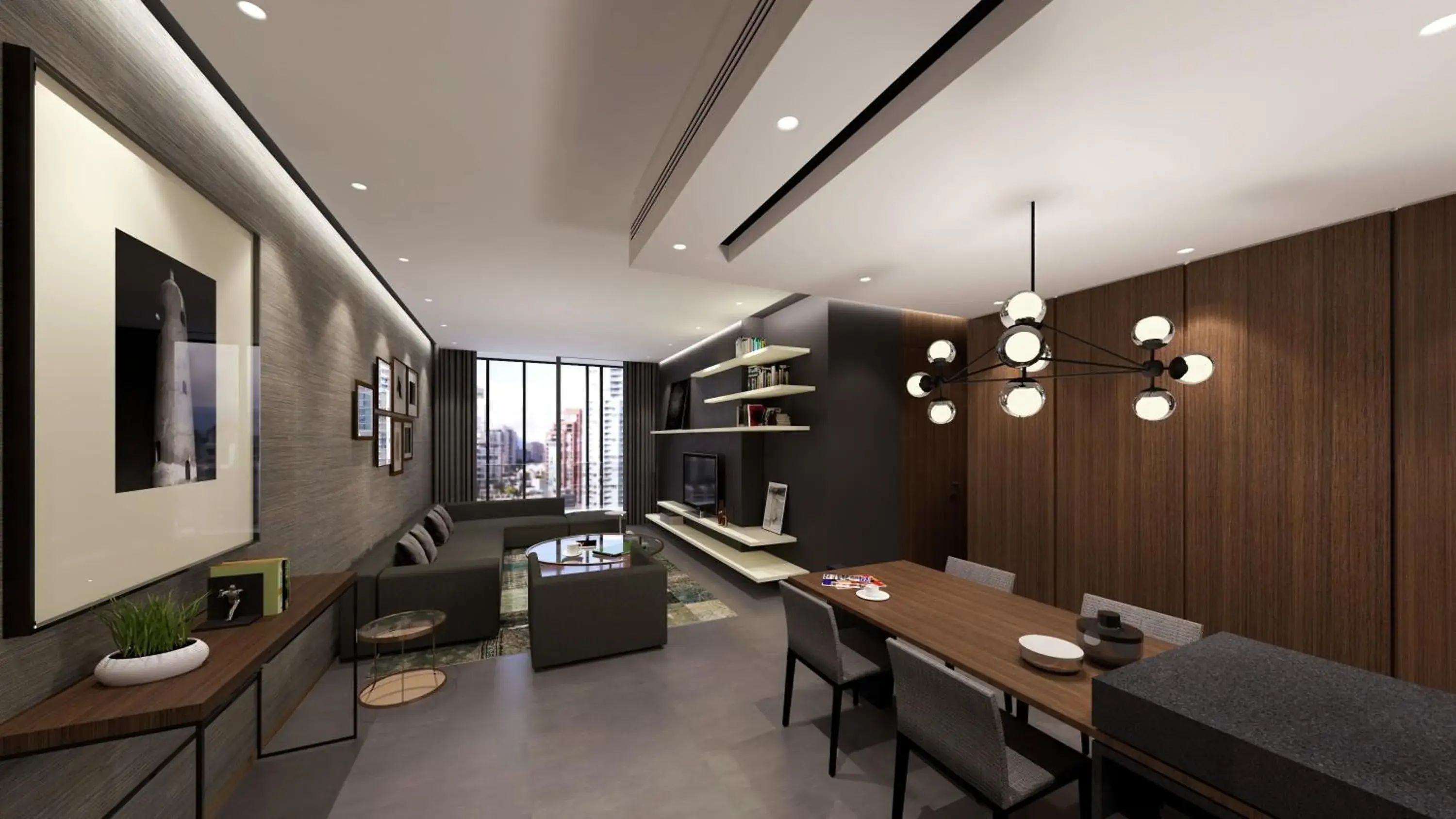 Living room in Modern Heights Living room in Modern Heights