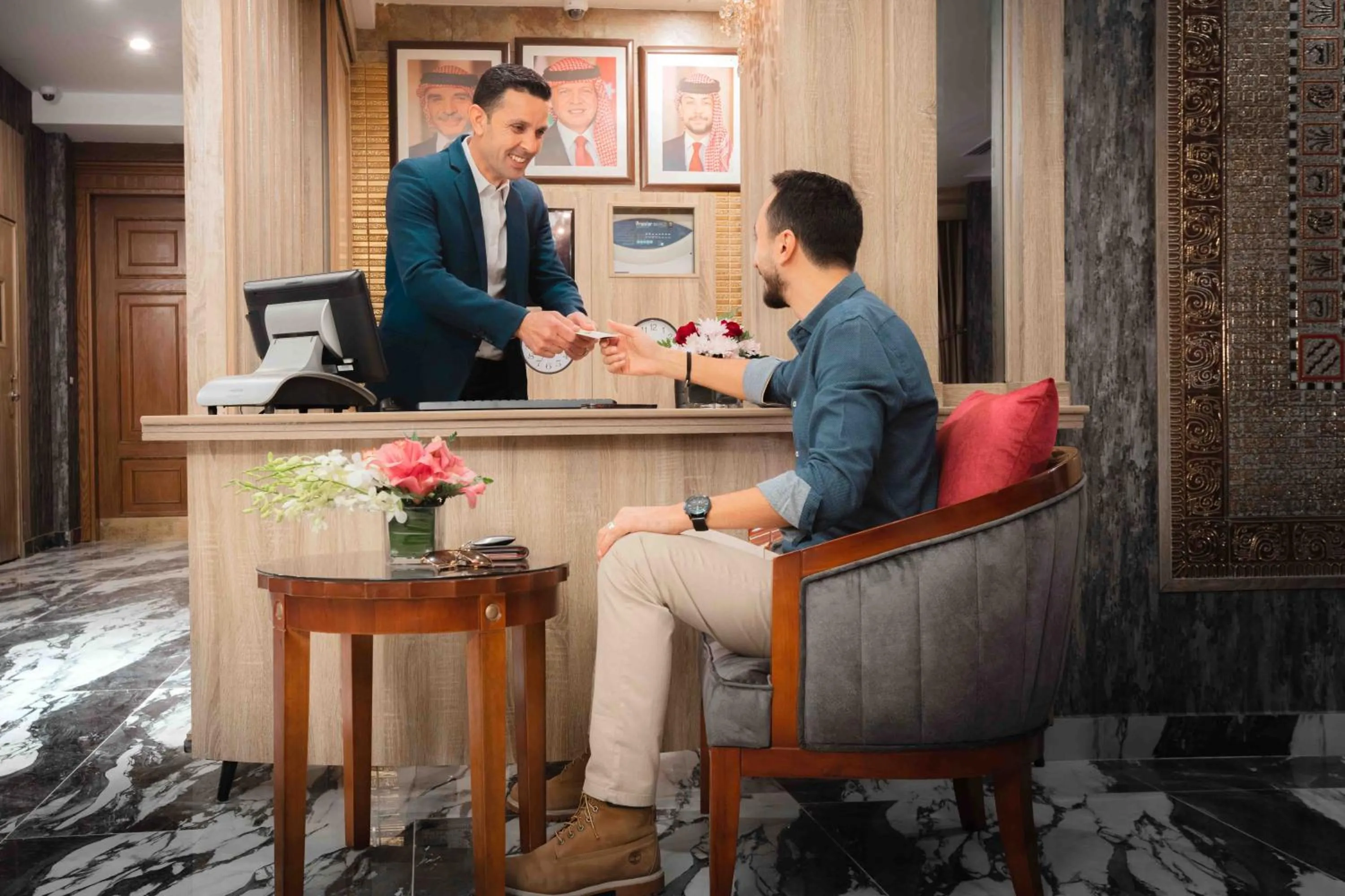 Lobby or reception in Amman Inn Boutique Hotel