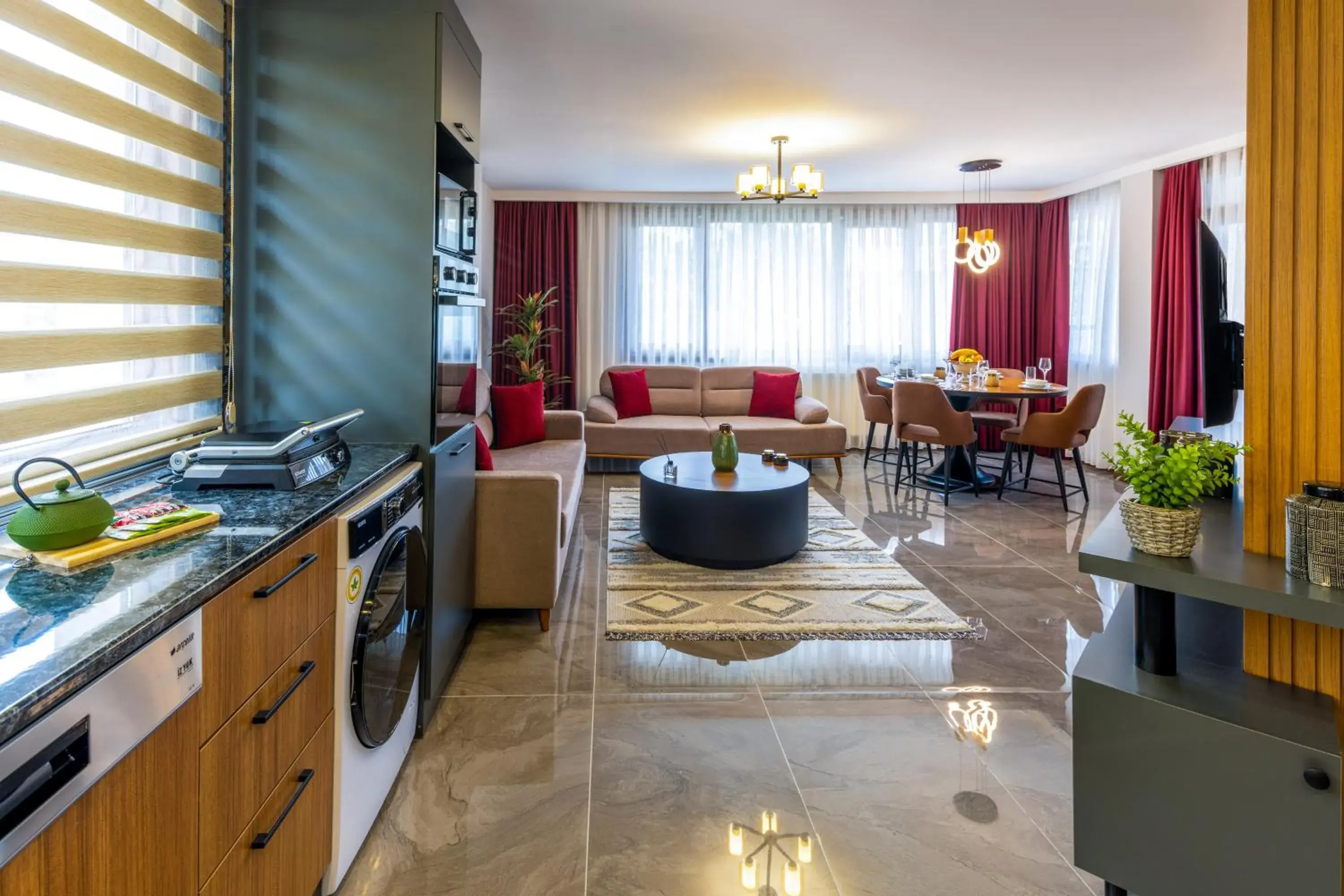 Luxury One Bedroom Apartment with Balcony in Baymari Suites Design Florya Luxury One Bedroom Apartment with Balcony in Baymari Suites Design Florya